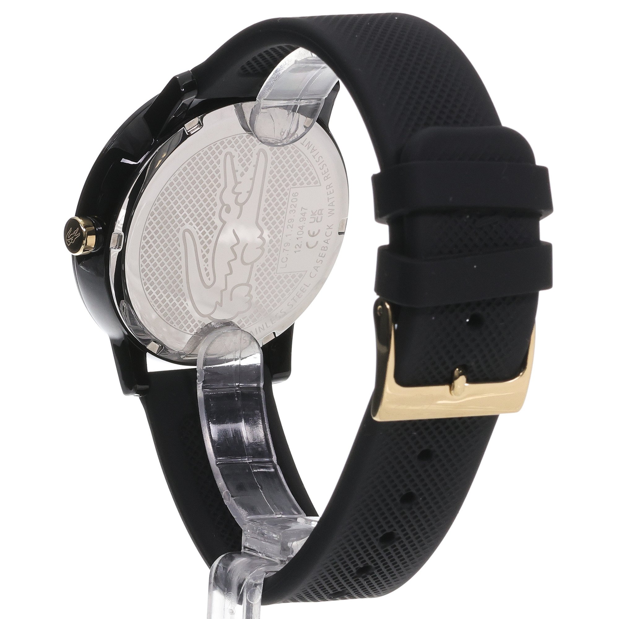 Lacoste 2011233 zegarek czarny fashion-modowy Męskie pasek - miniatura 4