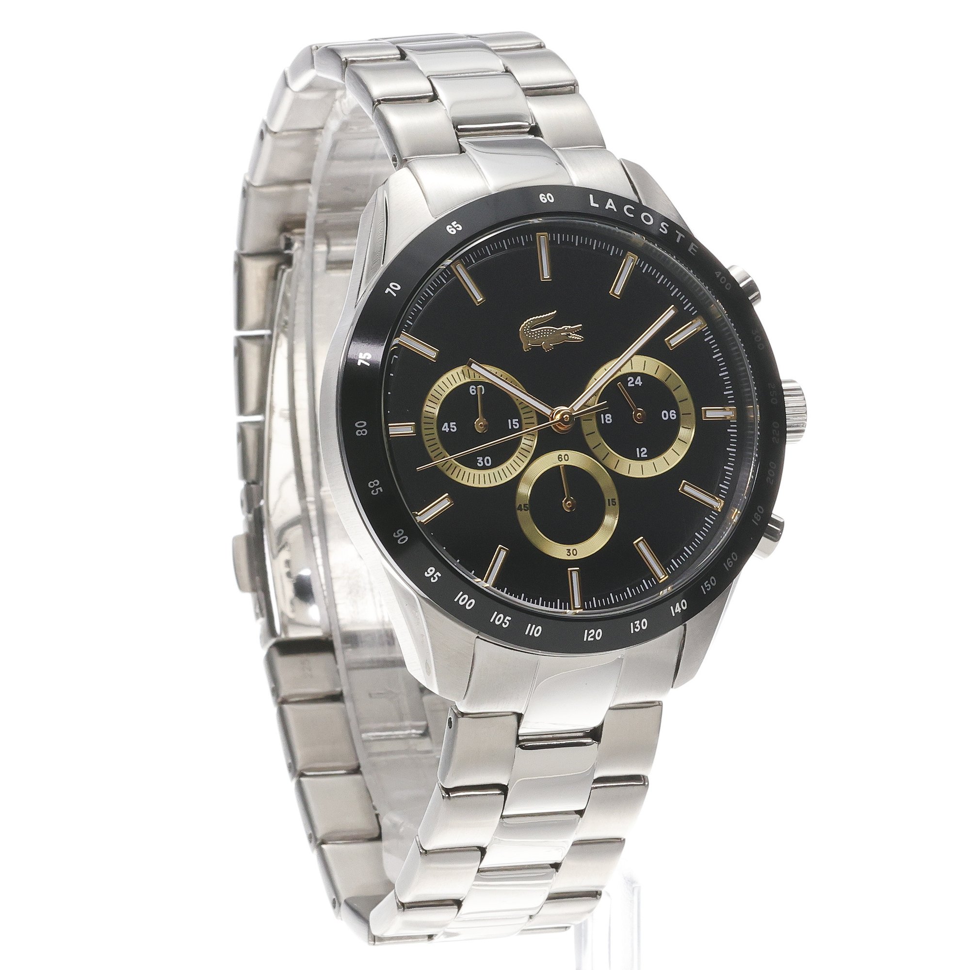 Lacoste 2011272 zegarek srebrny sportowy Męskie bransoleta