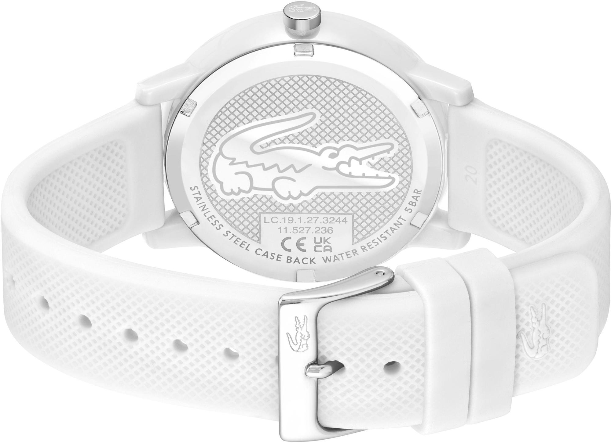 Lacoste 2011308 zegarek biały klasyczny Męskie pasek - miniatura 6