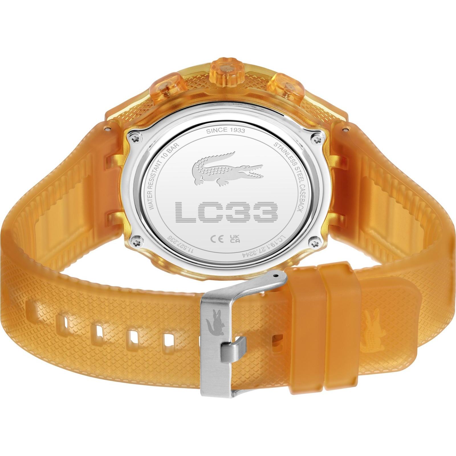 Lacoste 2011431 zegarek pomarańczowy sportowy Damskie pasek - miniatura 3