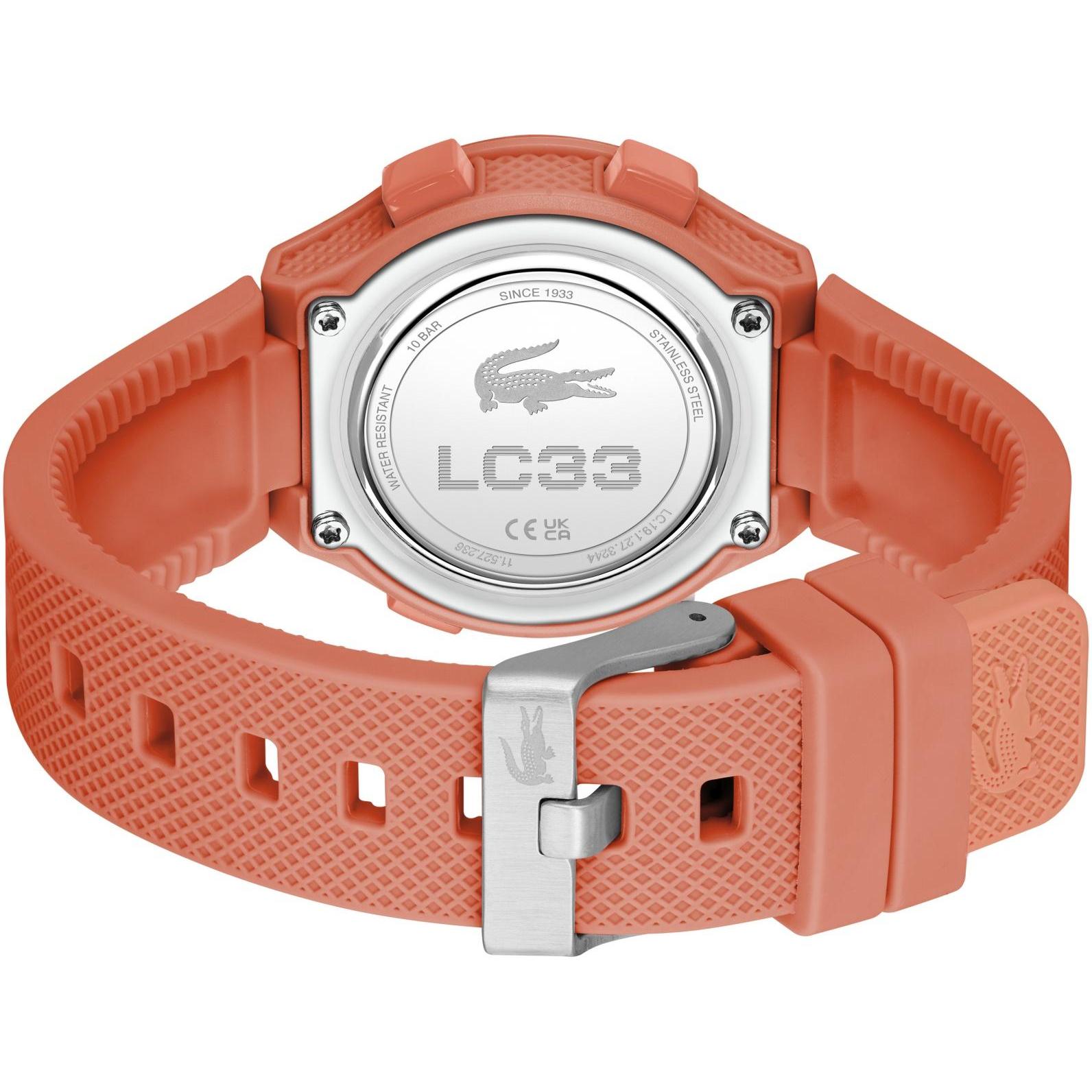 Lacoste 2030065 zegarek pomarańczowy Męskie pasek - miniatura 4