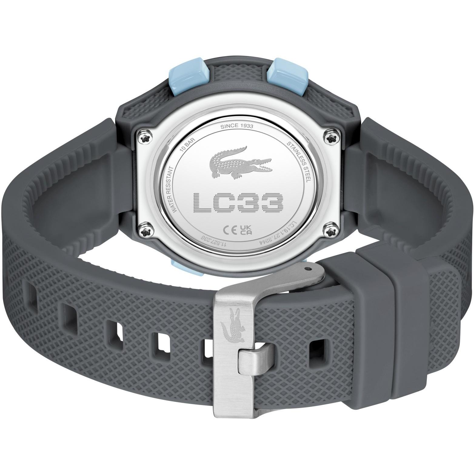 Lacoste 2030068 zegarek czarny Męskie pasek - miniatura 4