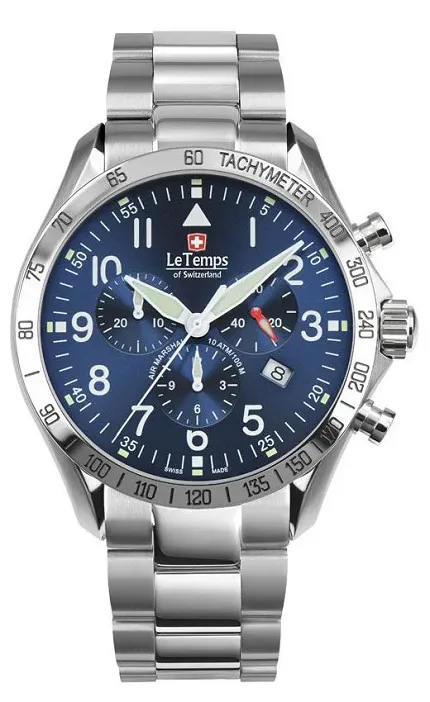 Le Temps LT104103BS01 Air Marshal AIR MARSHAL CHRONOGRAPH - zdjęcie 1