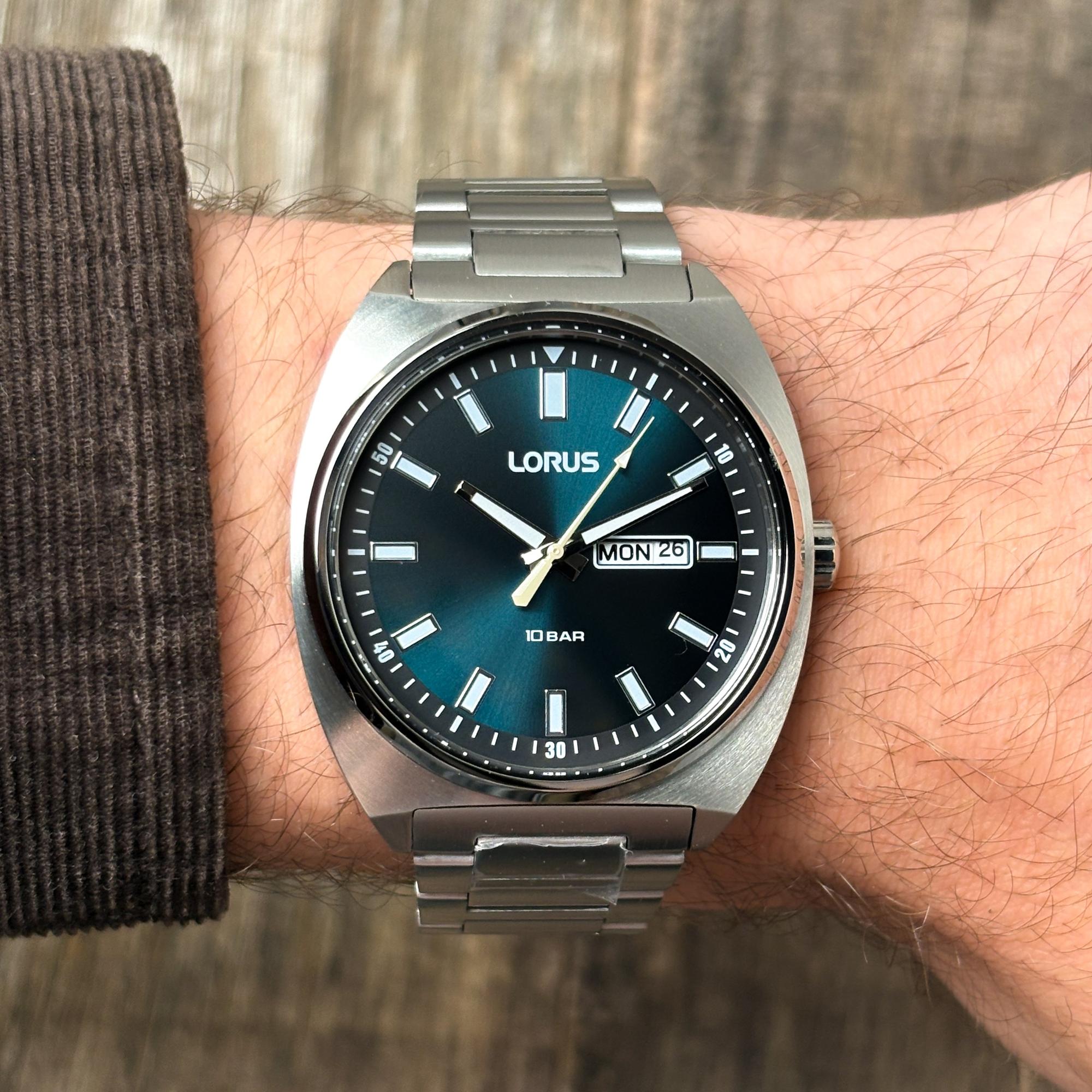 Lorus RH313BX9 Classic Mens Klasyczne klasyczny zegarek srebrny
