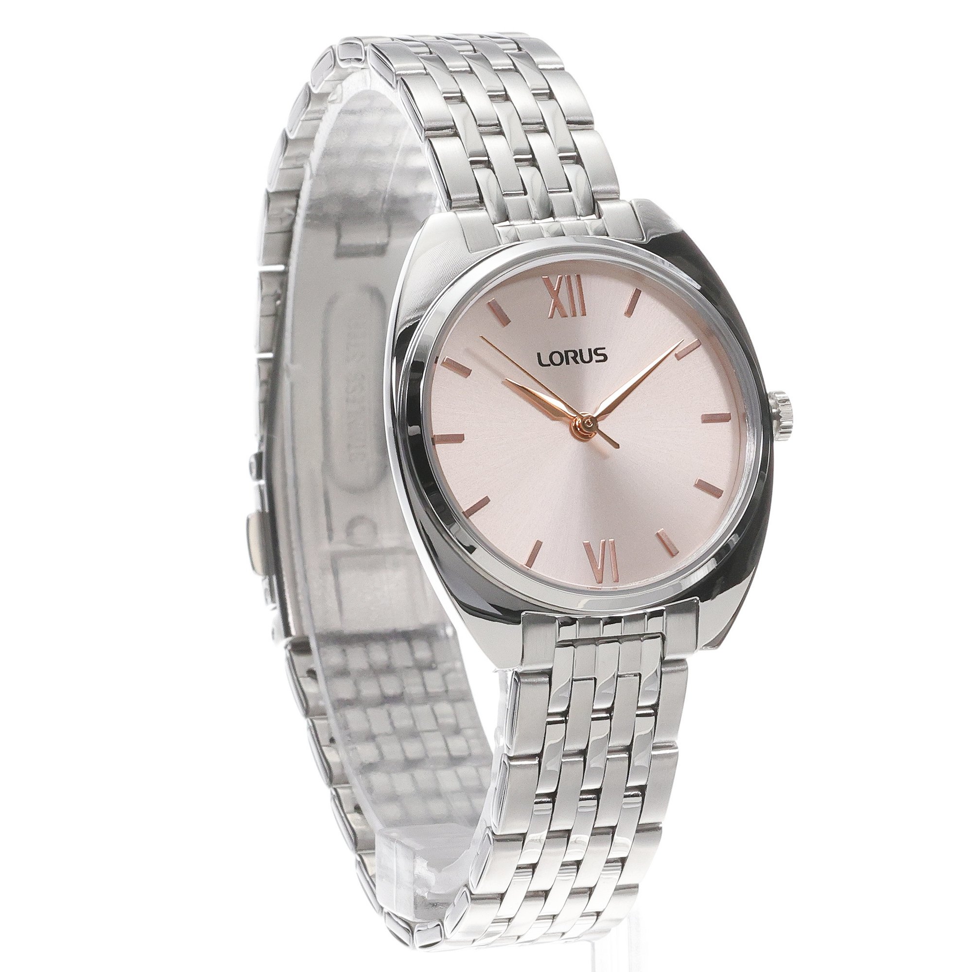 Lorus RH839CX9 zegarek srebrny klasyczny Damskie bransoleta