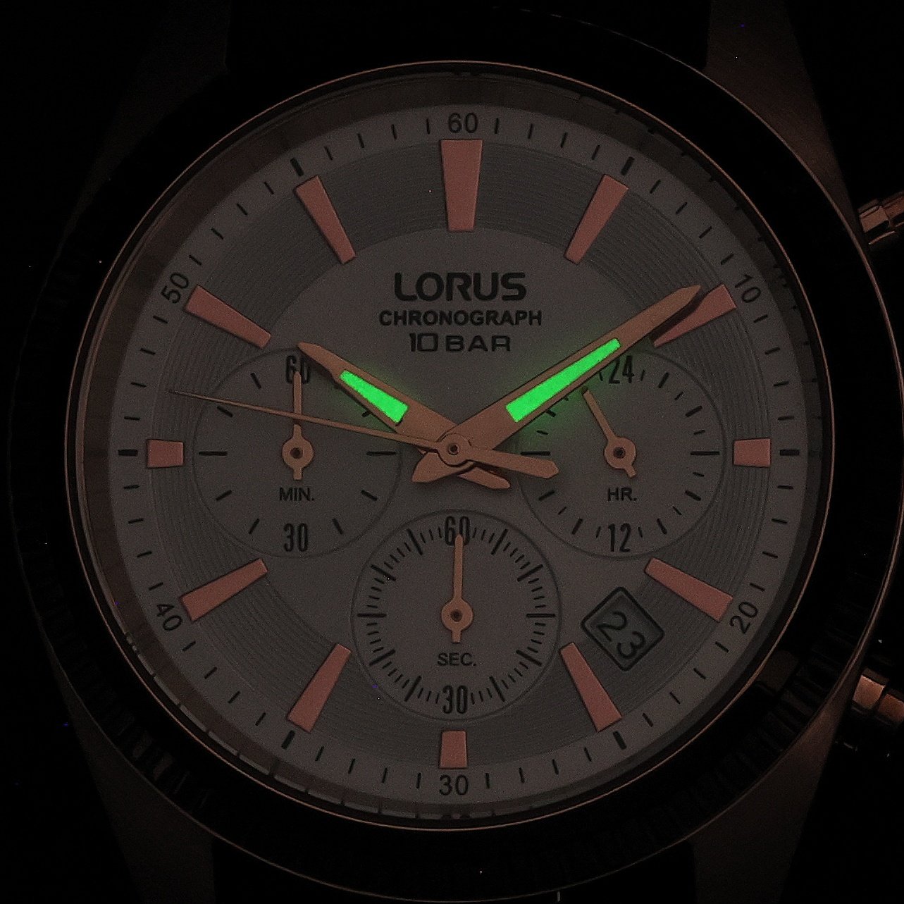 Lorus RT304LX9 zegarek czarny klasyczny Sportowe pasek - miniatura 5