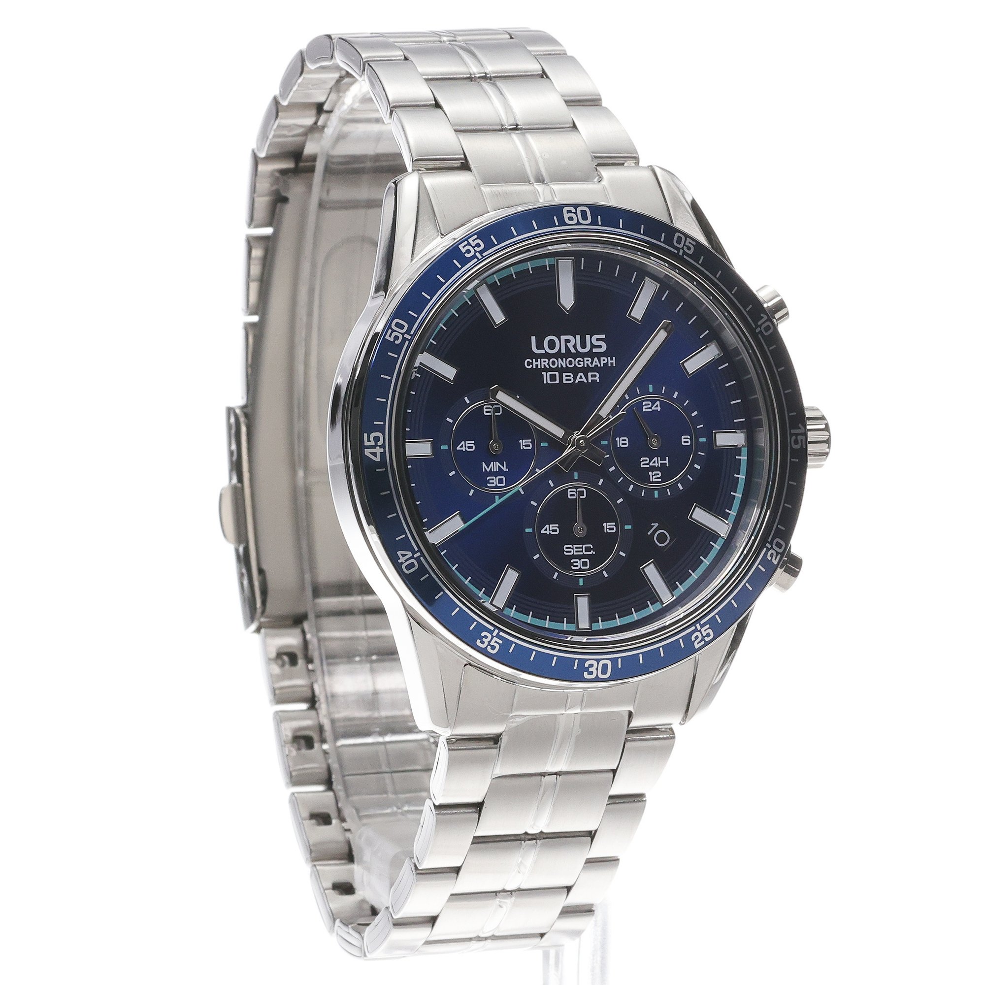 Lorus RT347LX9 zegarek srebrny sportowy Sportowe bransoleta - miniatura 3