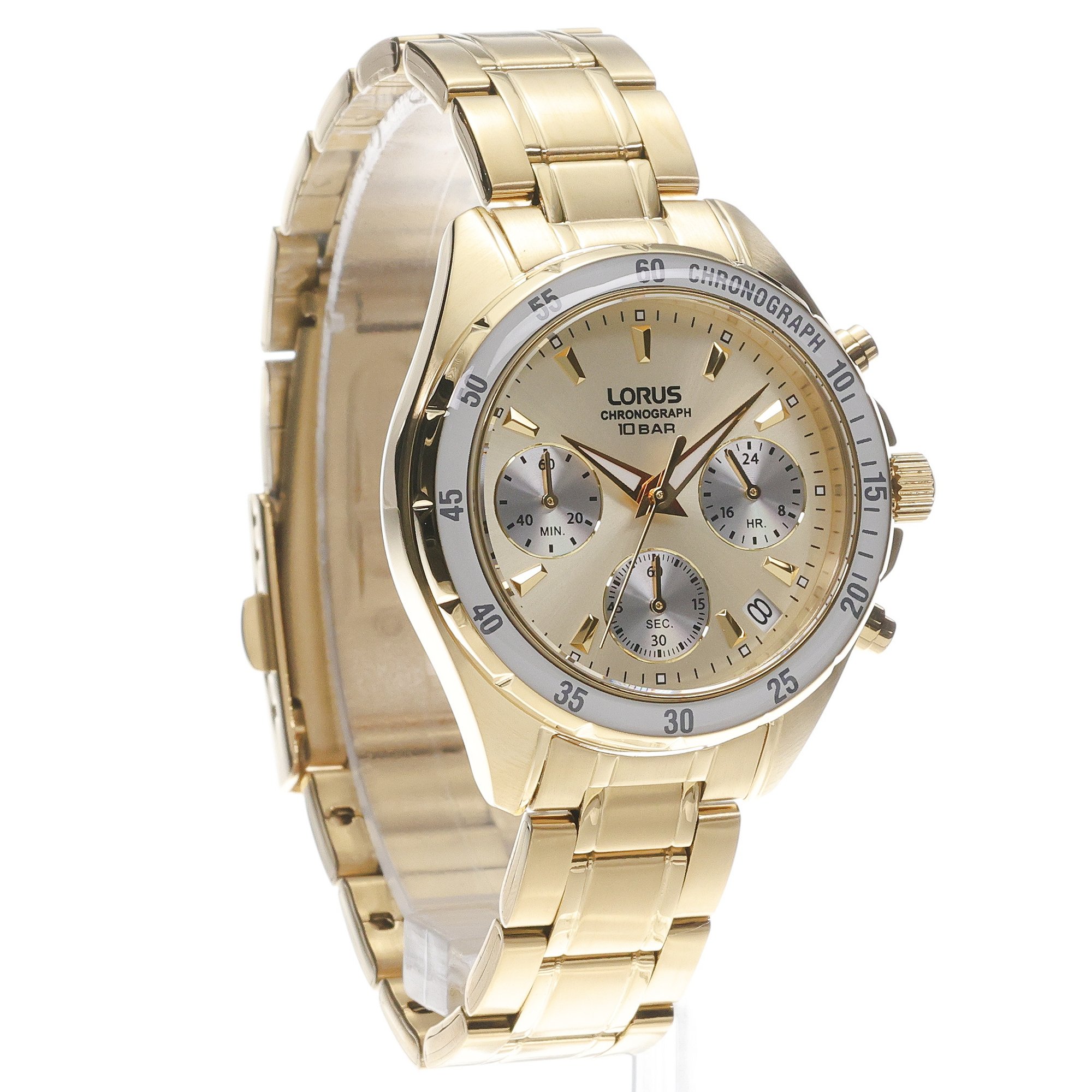 Lorus RT362LX9 zegarek złoty sportowy Sportowe bransoleta