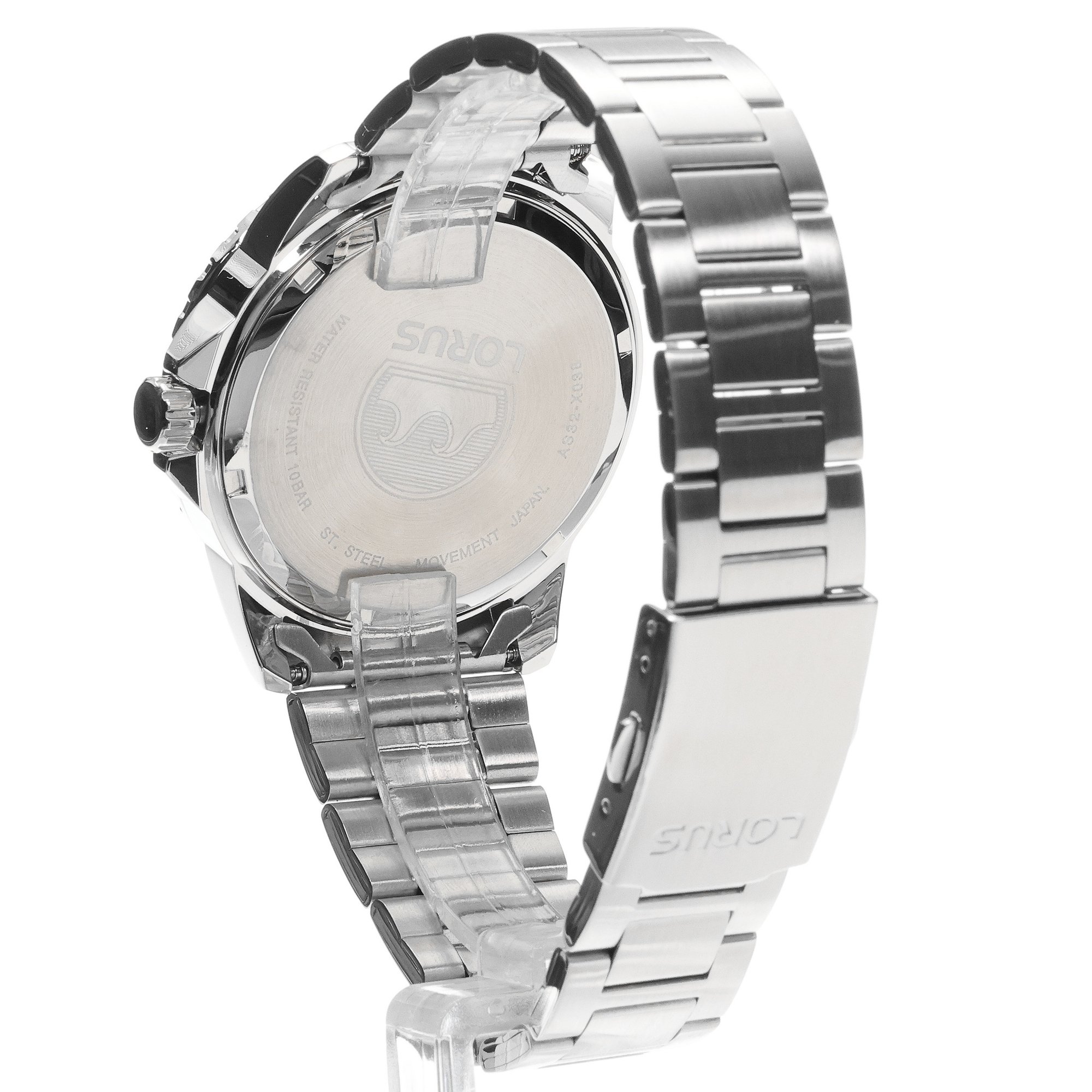 Lorus RX301BX9 zegarek srebrny sportowy Sportowe bransoleta - miniatura 4
