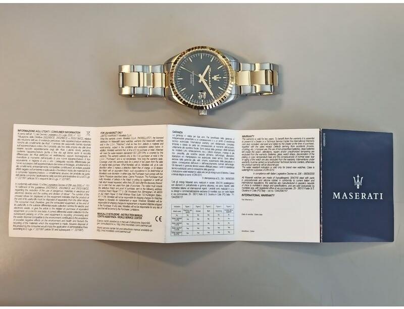 Maserati R8853100042 zegarek męski klasyczny Competizione bransoleta - miniatura 9