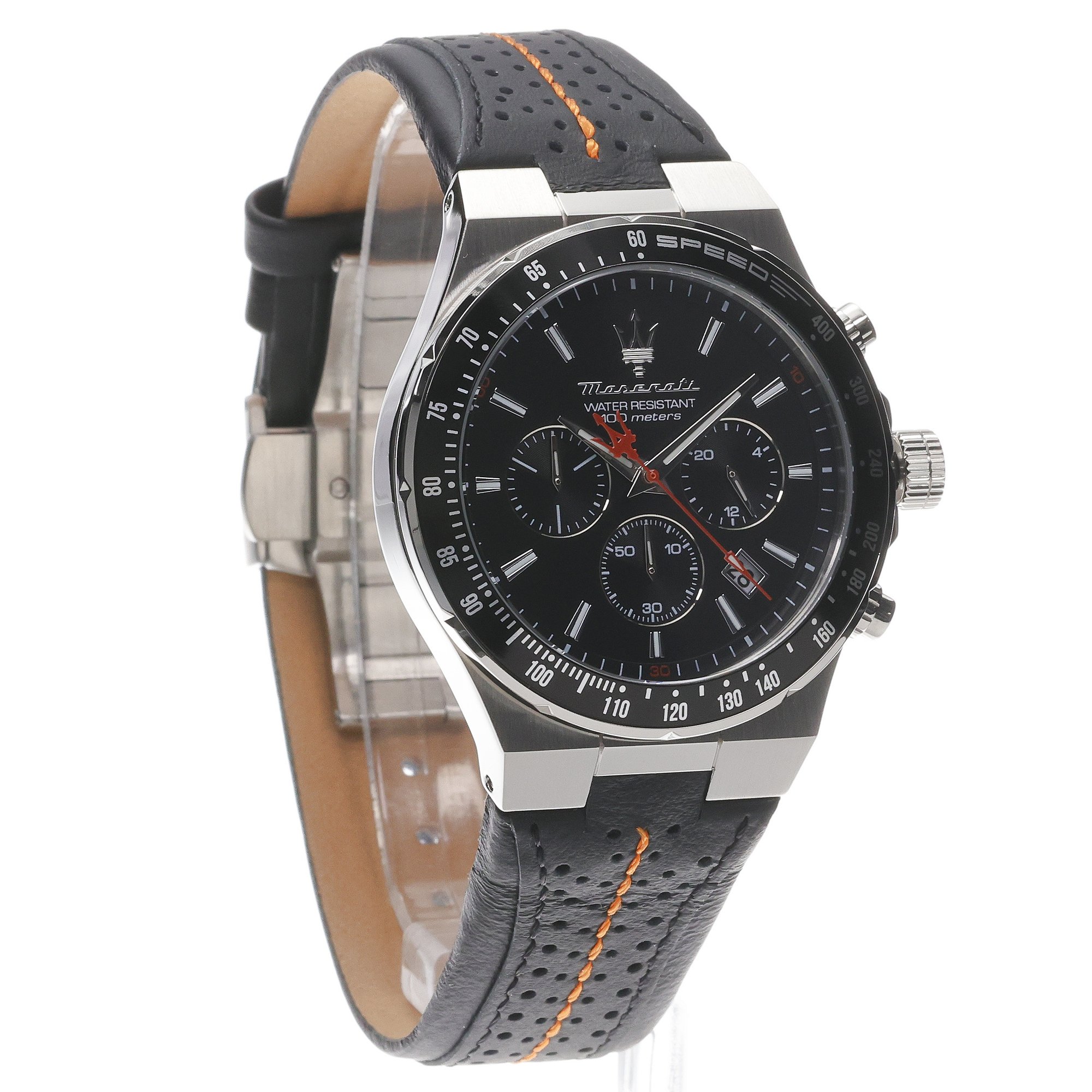 Maserati R8871640008 zegarek srebrny sportowy Sfida pasek - miniatura 3