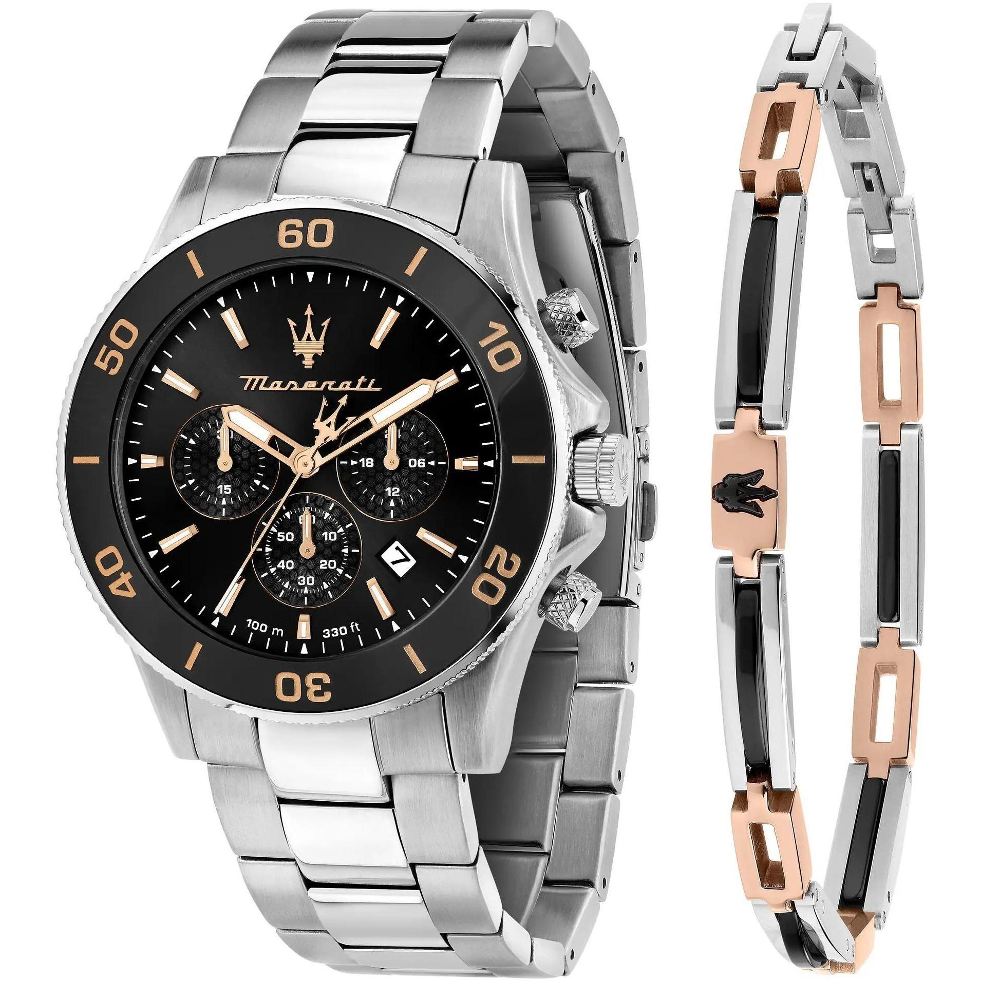 Maserati R8873600001 Competizione Competizione Diver Gift Set zegarek męski sportowy mineralne