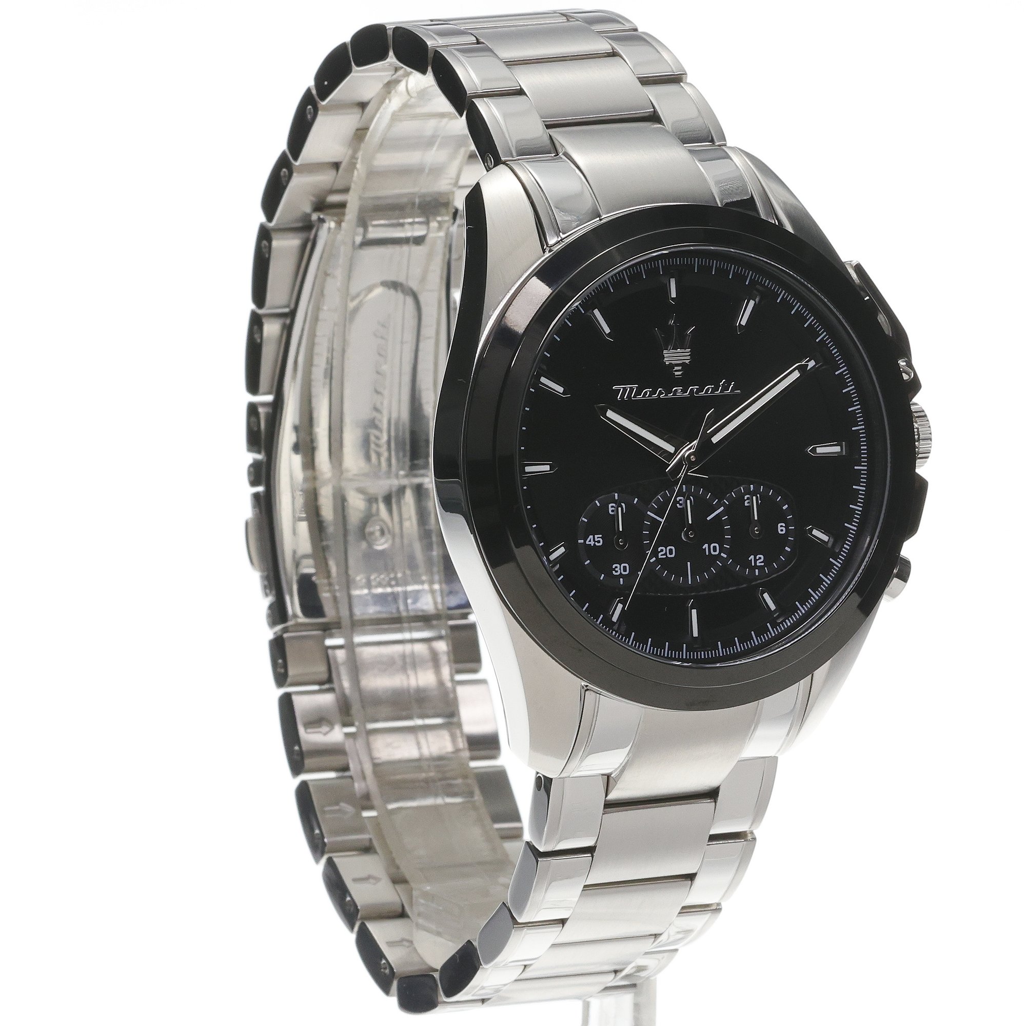 Maserati R8873612066 zegarek srebrny sportowy Traguardo bransoleta