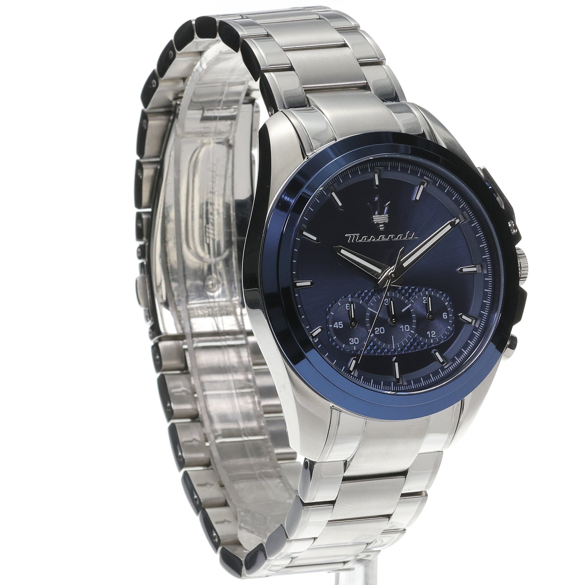 Maserati R8873612067 zegarek srebrny sportowy Traguardo bransoleta