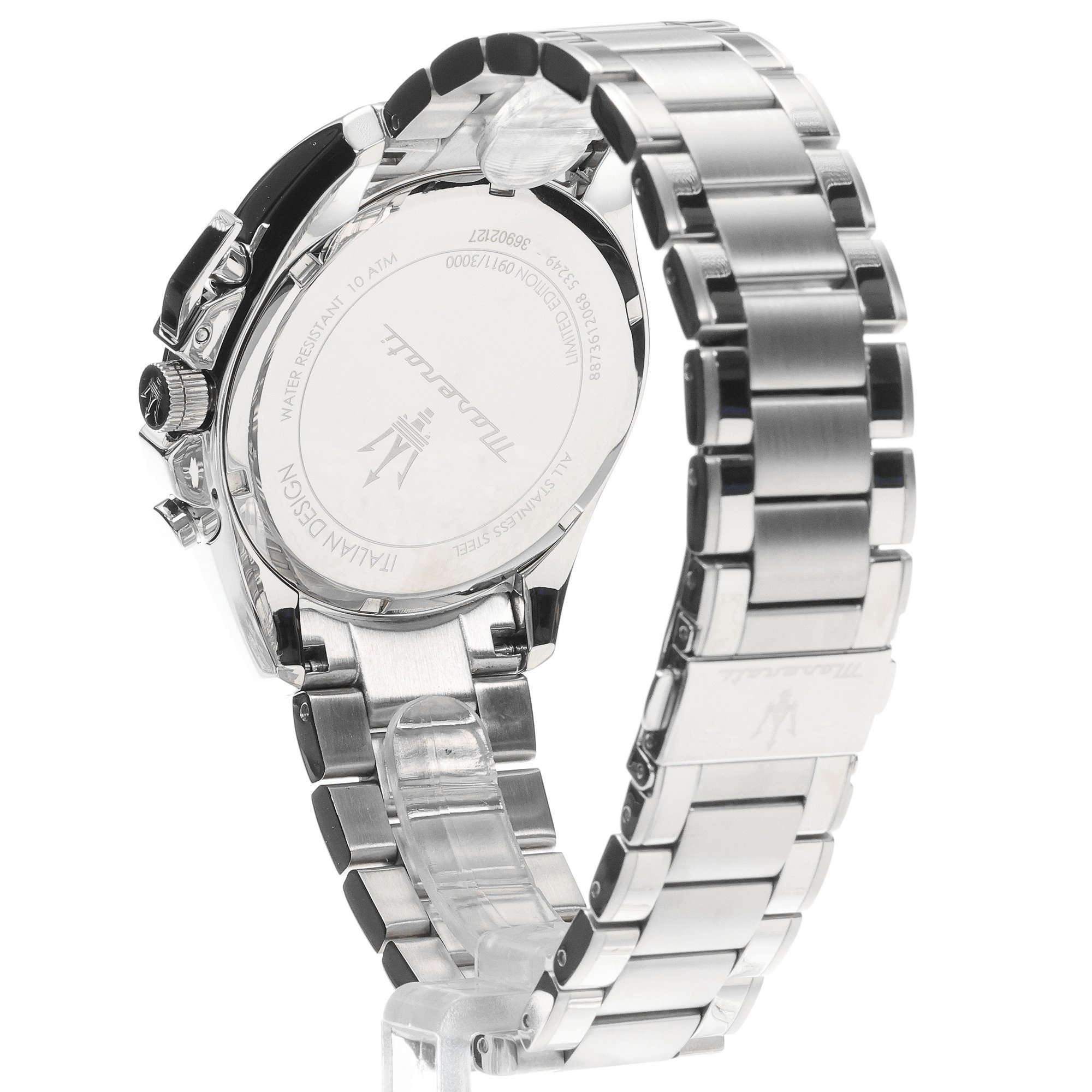 Maserati R8873612068 zegarek srebrny sportowy Traguardo bransoleta