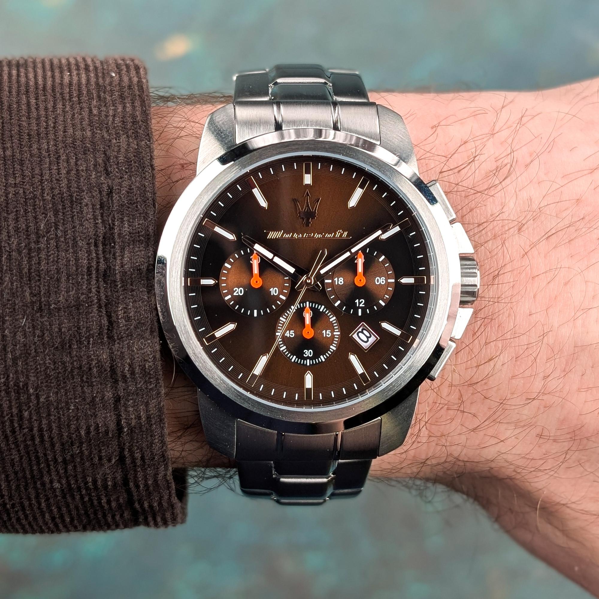 Maserati R8873621050 Successo Successo Chronograph zegarek sportowy mineralne