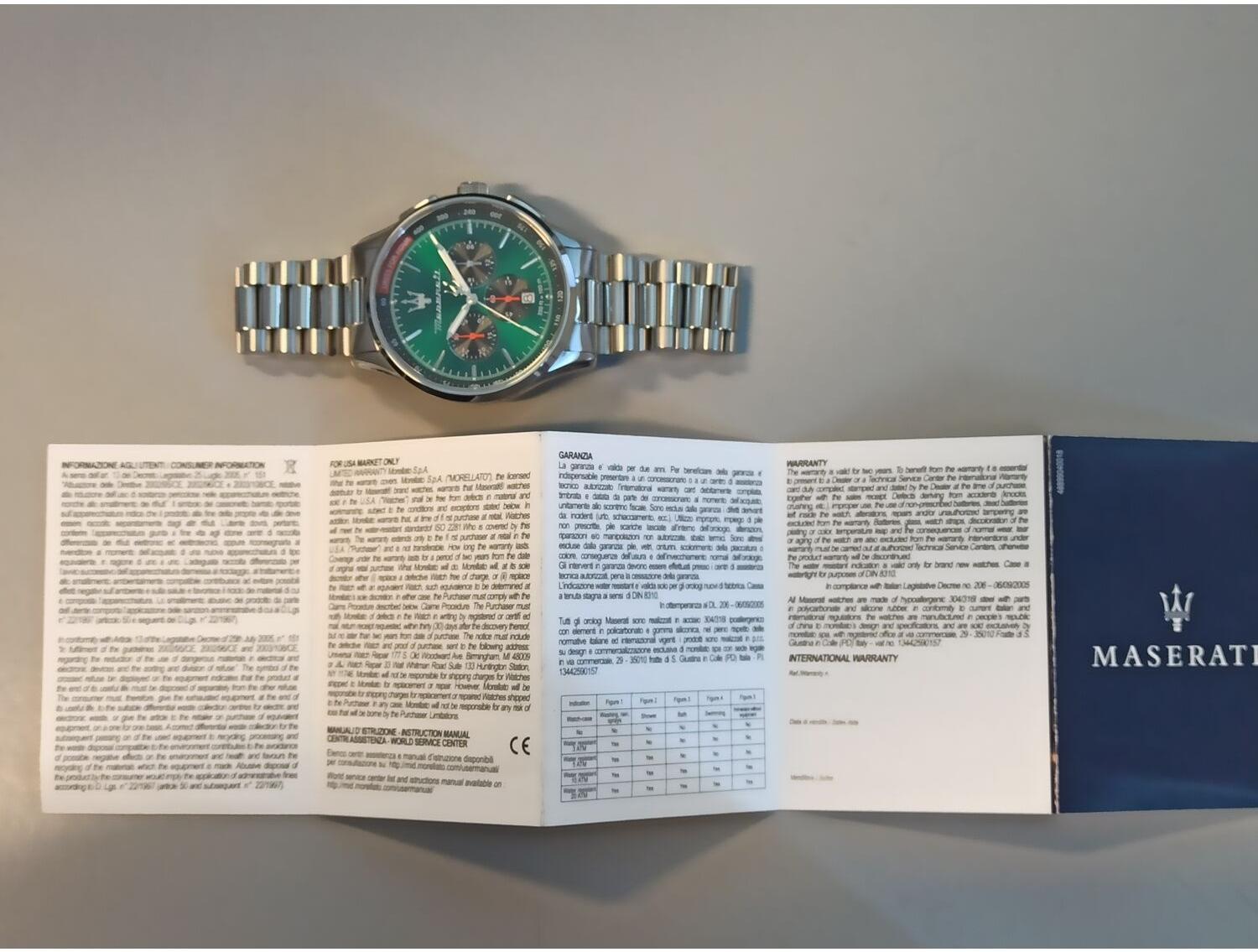Maserati R8873624002 Chronograph SET Sorpasso klasyczny zegarek srebrny - miniatura 12