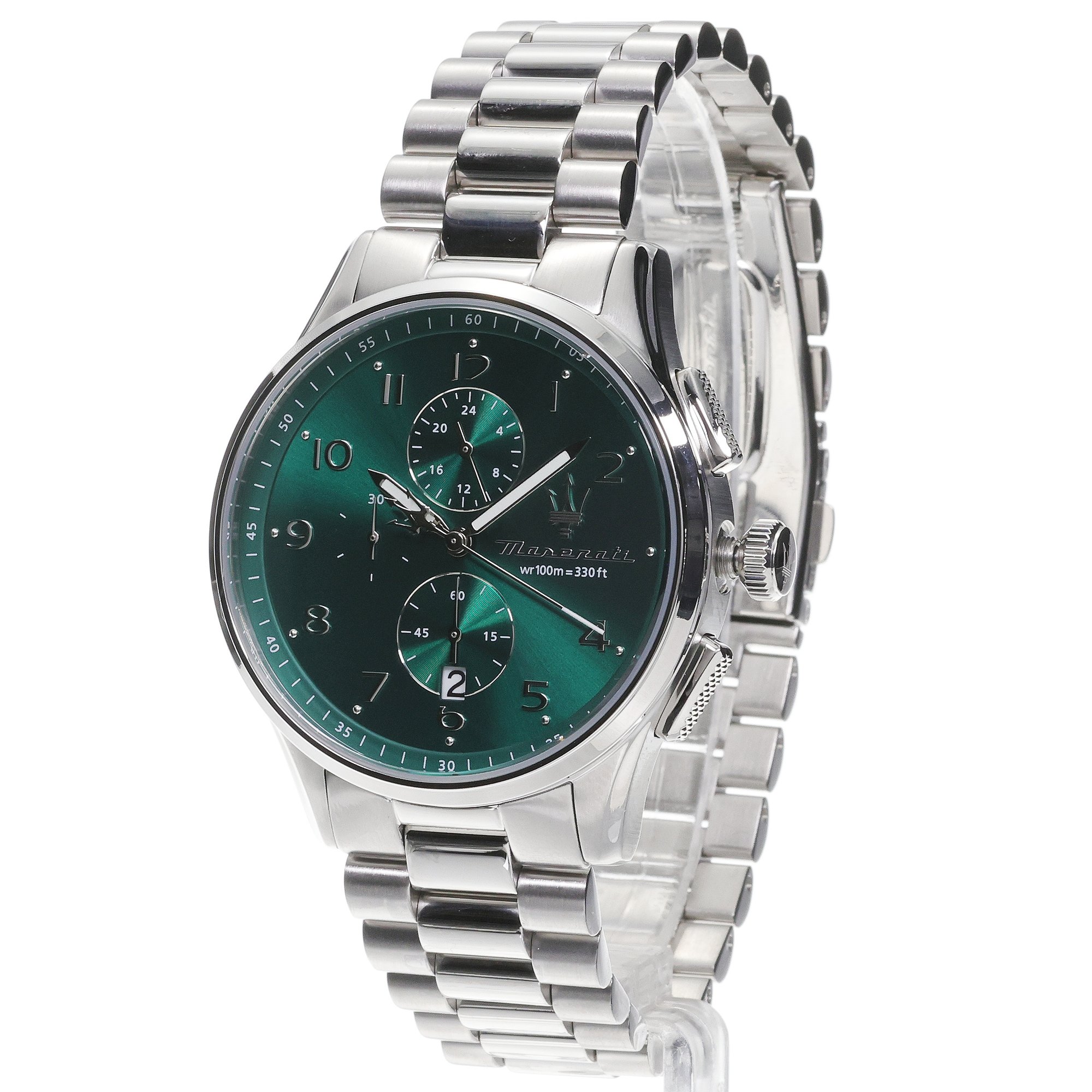 Maserati R8873624006 Chronograph Sorpasso klasyczny zegarek srebrny - miniatura 2