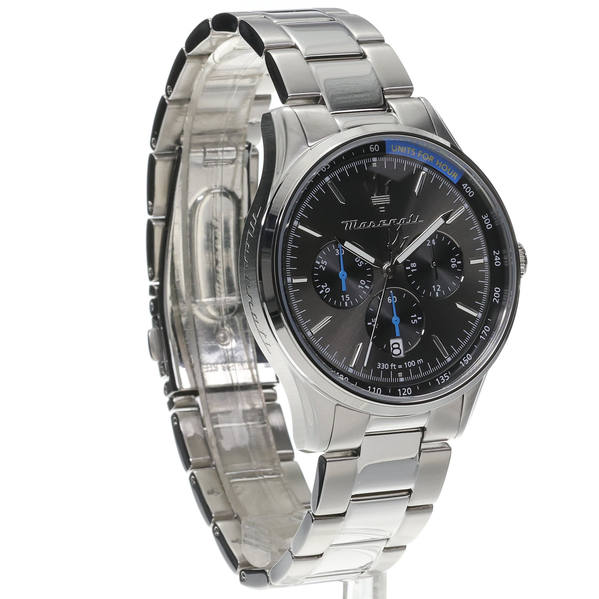 Maserati R8873624008 zegarek srebrny sportowy Sorpasso bransoleta