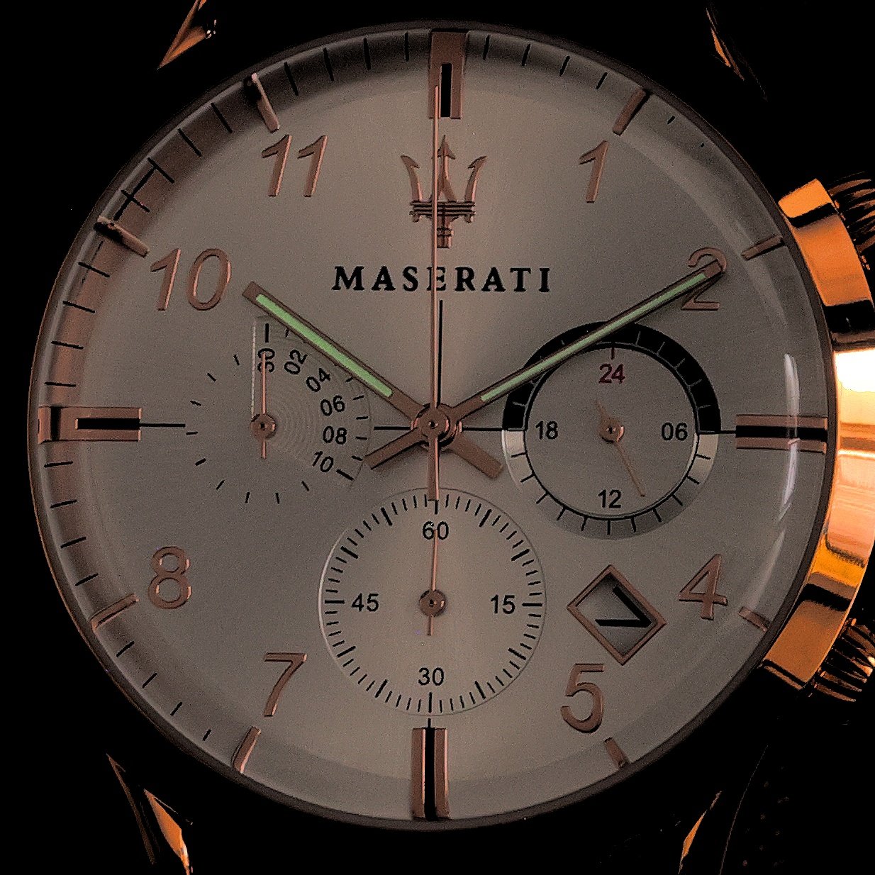 Maserati R8873625002 zegarek różowe złoto sportowy Ricordo bransoleta