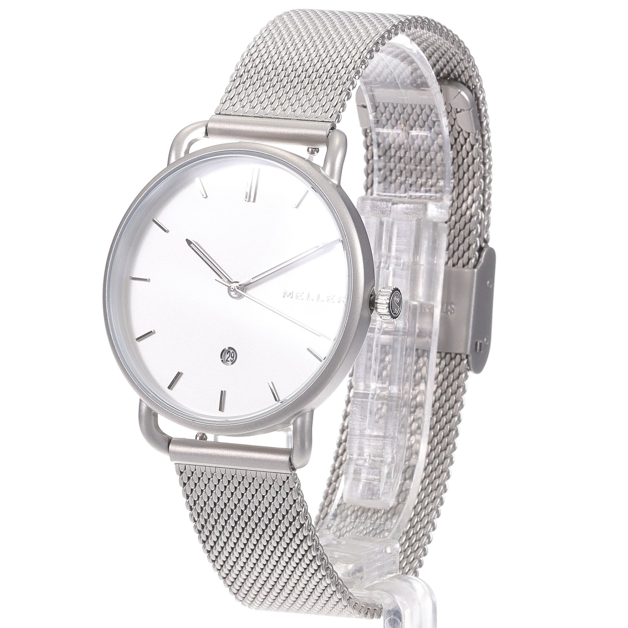 Meller W3P-2SILVER Denka Denka Dag Silver S zegarek damski klasyczny mineralne z powłoką szafirową - miniatura 2