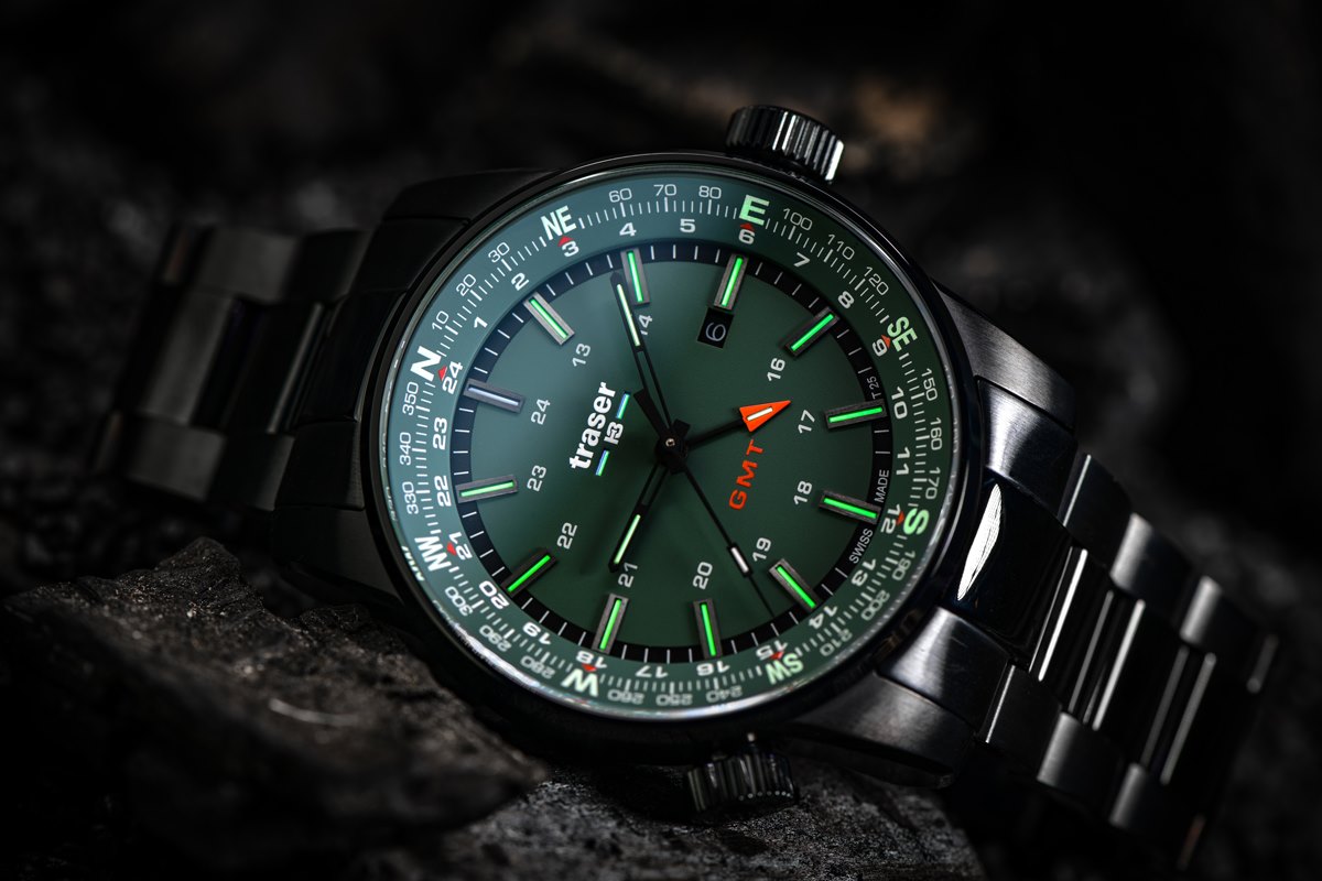 Traser TS-109525 zegarek męski sportowy P68 Pathfinder GMT bransoleta - miniatura 8
