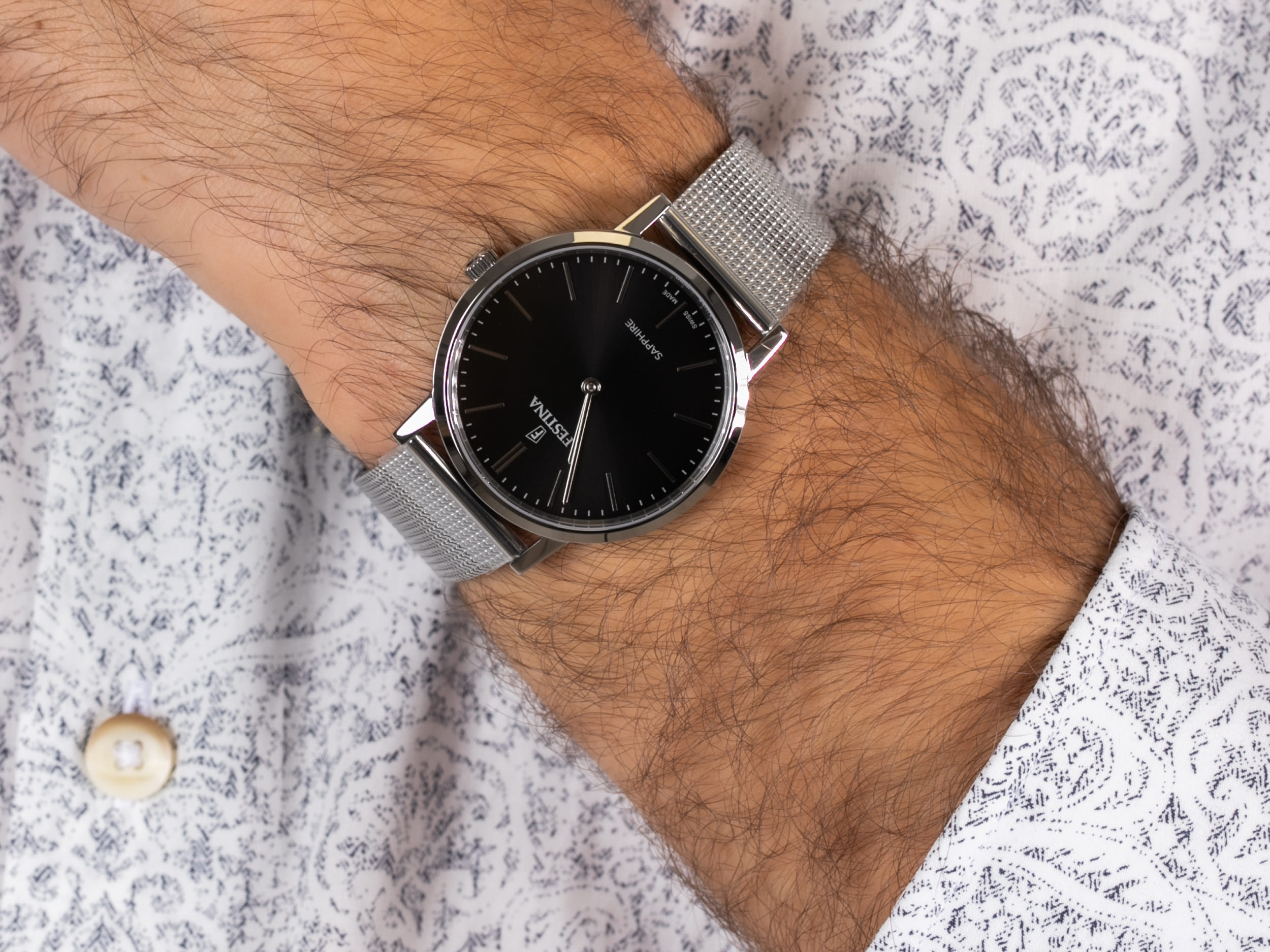 Festina F20014-3 Swiss Made zegarek klasyczny Classic - miniatura 2