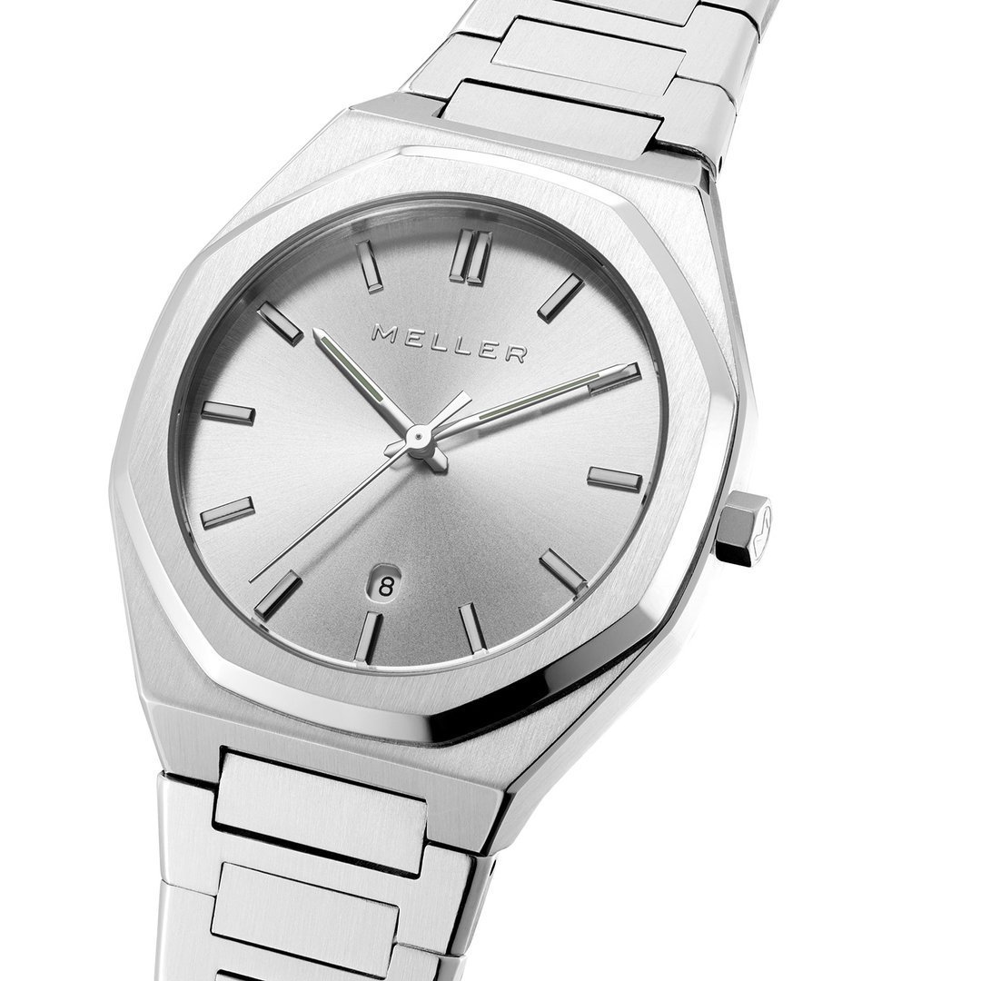 Meller 8PP-3.2SILVER męski zegarek Daren bransoleta - miniatura 3