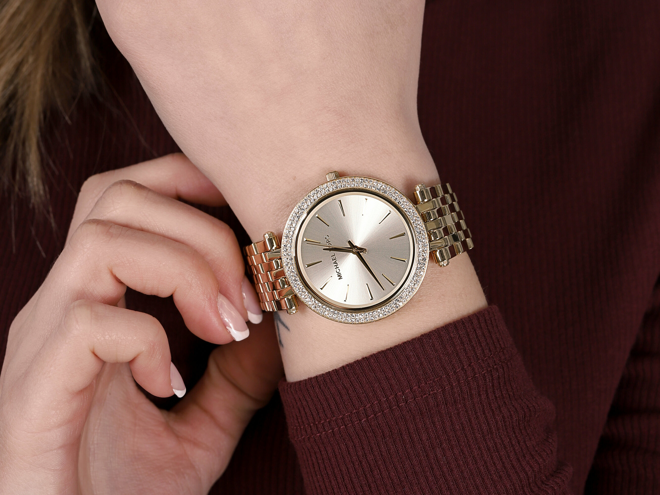 Michael Kors MK3191 zegarek złoty fashion/modowy Darci bransoleta - miniatura 2