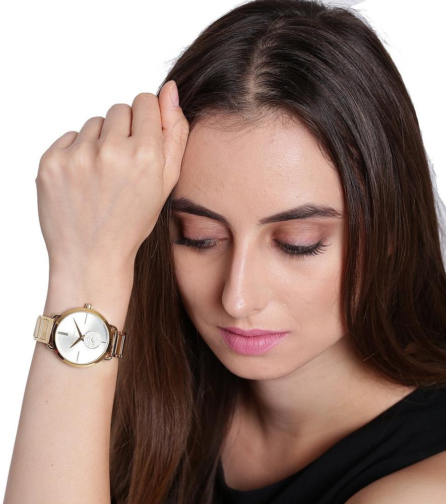 Michael Kors MK3639 zegarek złoty fashion-modowy Damskie bransoleta