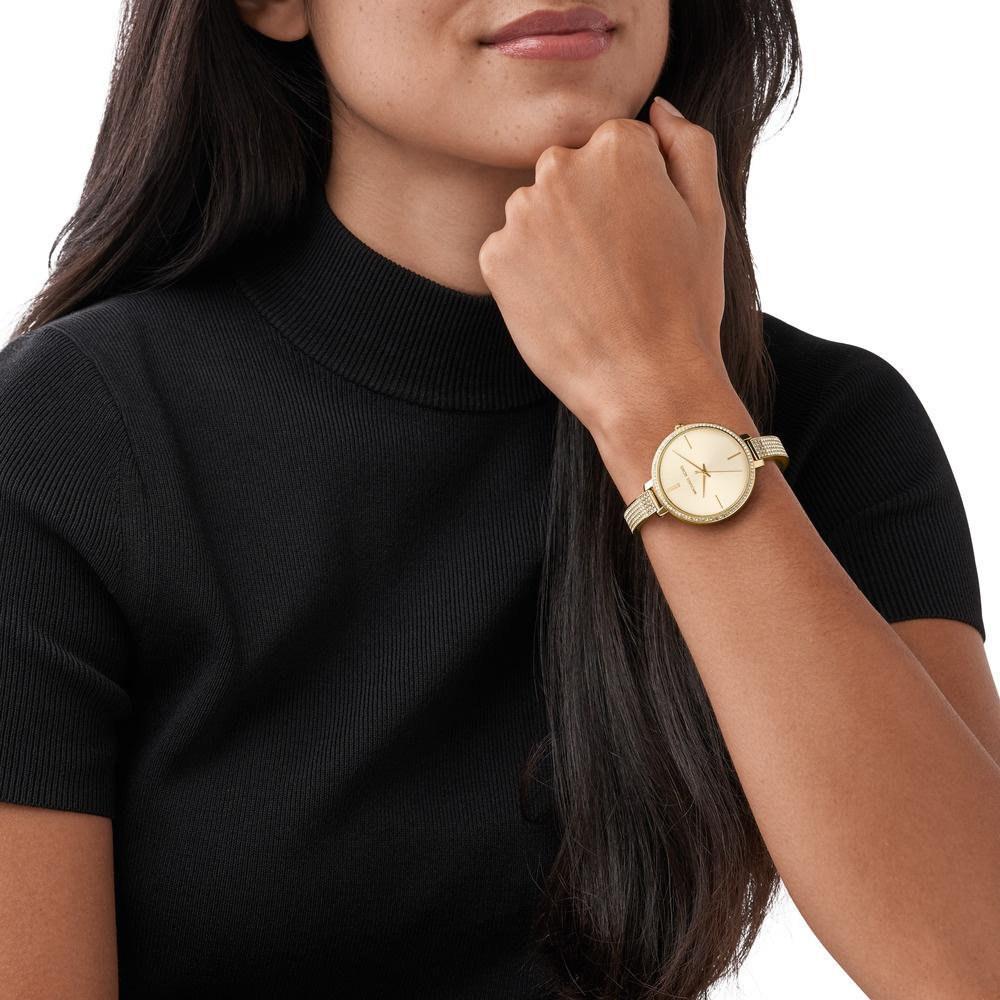 Michael Kors MK3784 zegarek złoty fashion-modowy Damskie bransoleta