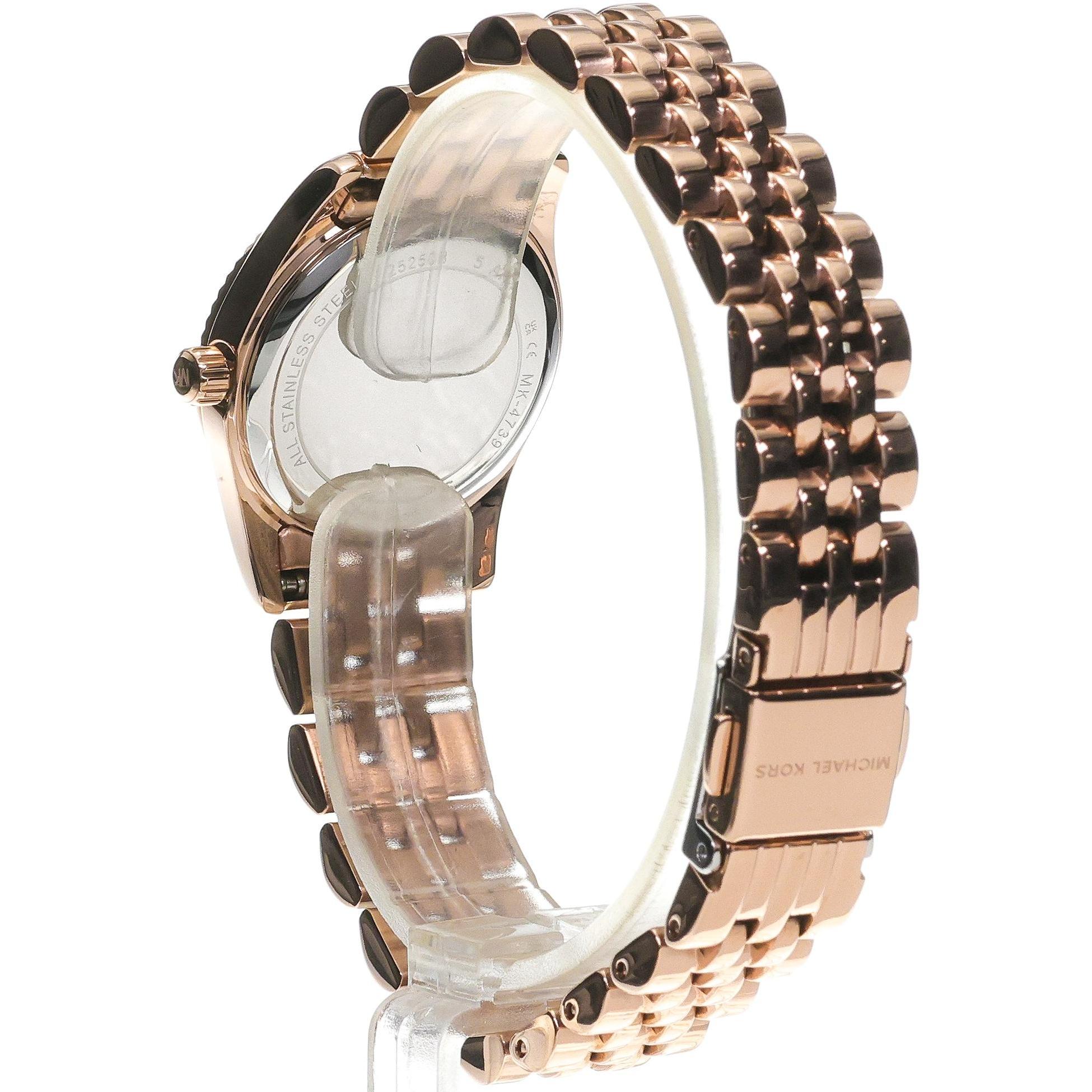 Michael Kors MK4739 Runway Peve Rose Gold Stainless Steel 26mm Runway fashion-modowy zegarek różowe złoto