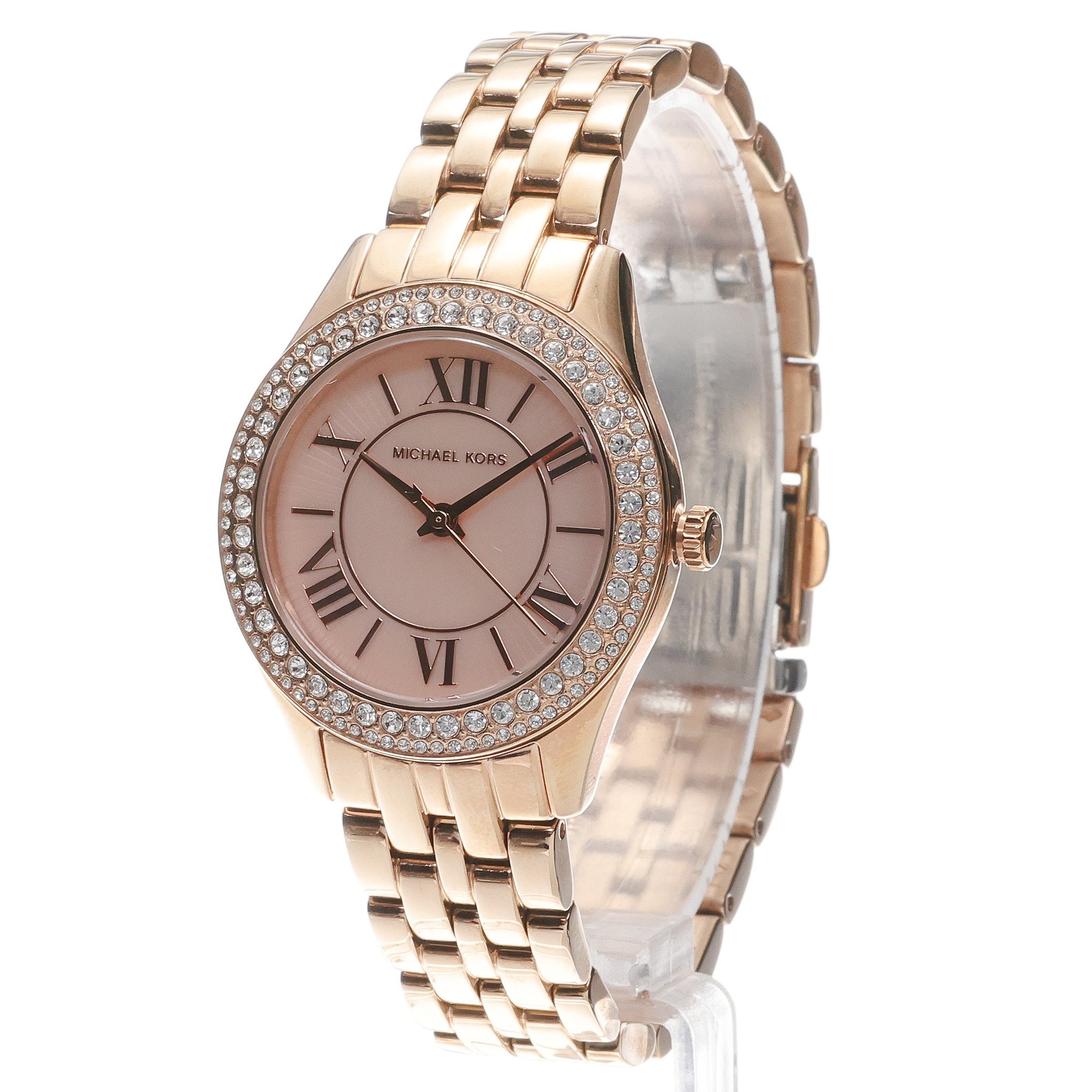 Michael Kors MK4845 Damskie HARLOWE Rose Gold Stainless Steel 33mm zegarek damski klasyczny mineralne