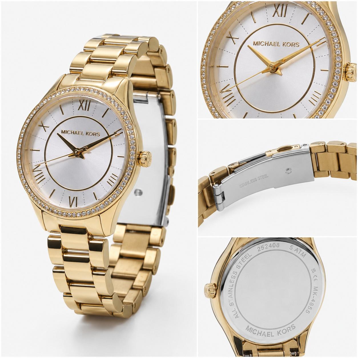Michael Kors MK4849SET zegarek damski Damskie złoty - miniatura 8