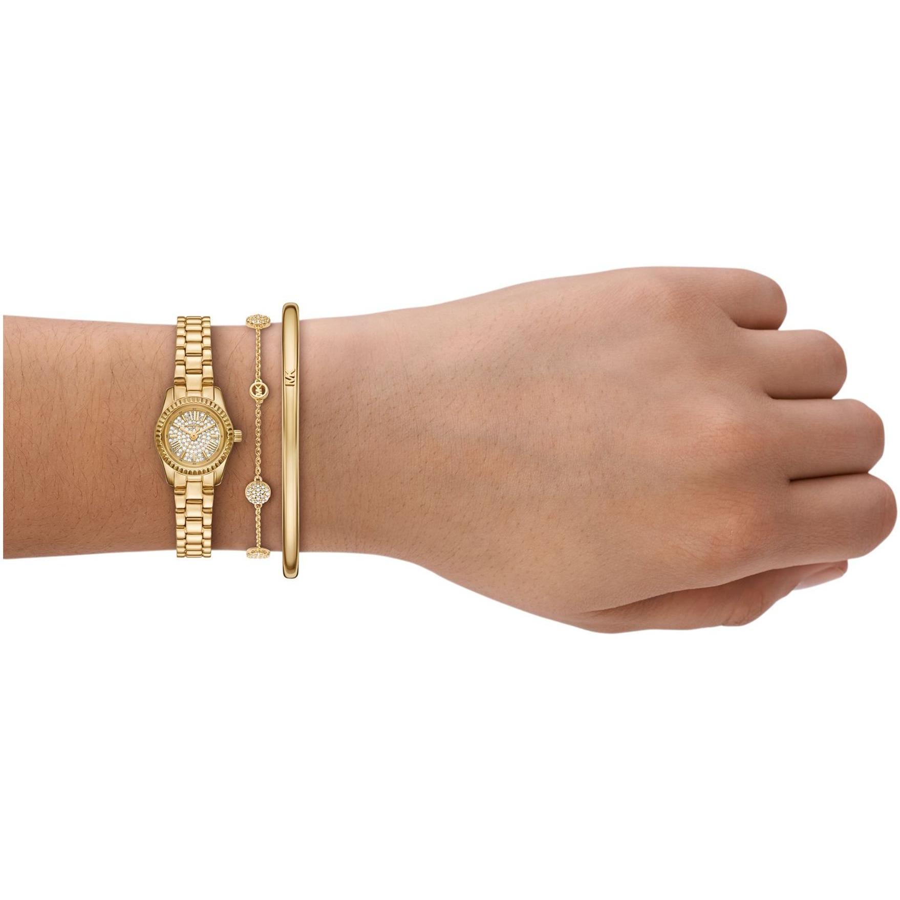 Michael Kors MK4944SET zegarek damski biżuteryjny Lexington bransoleta