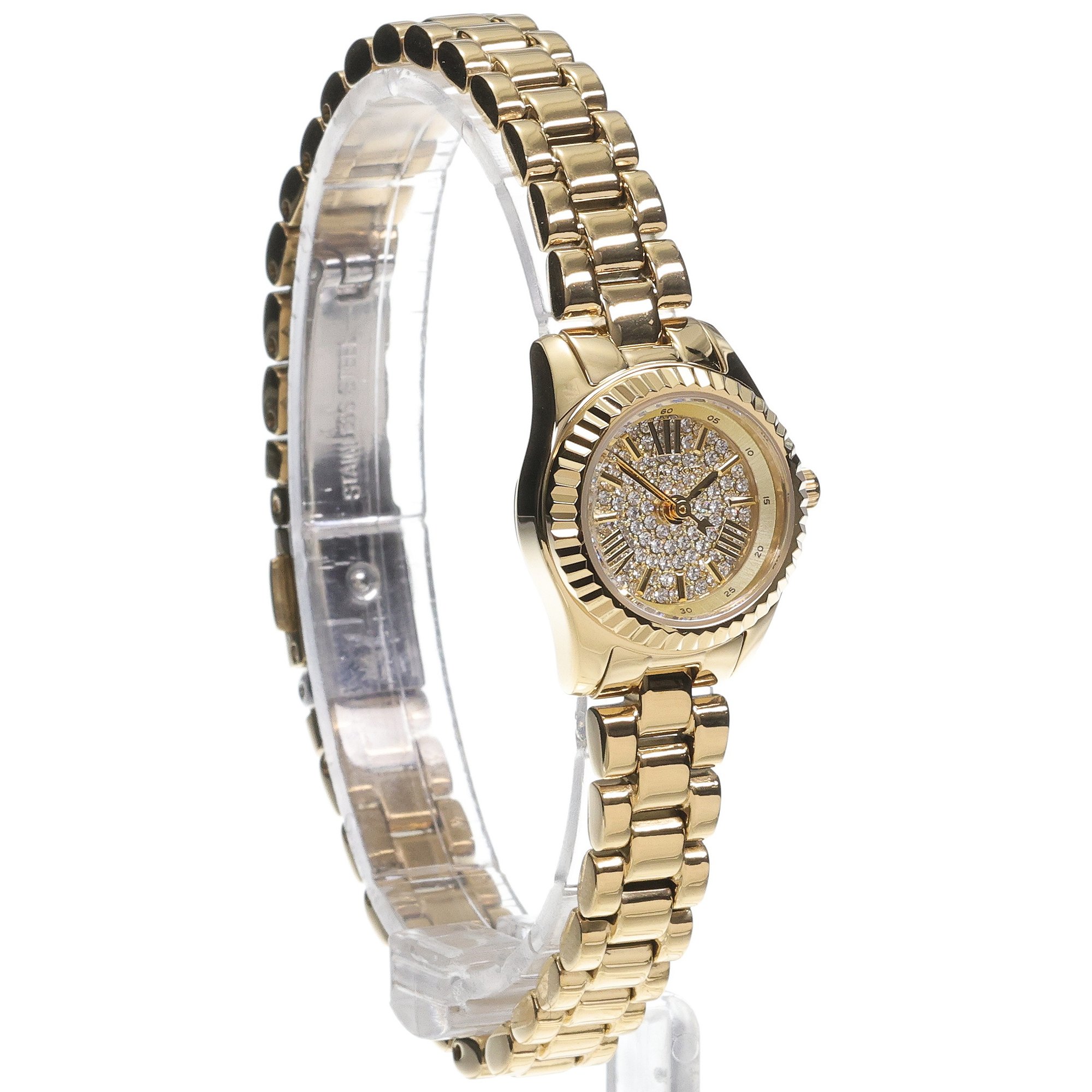 Michael Kors MK4944SET zegarek złoty biżuteryjny Lexington bransoleta