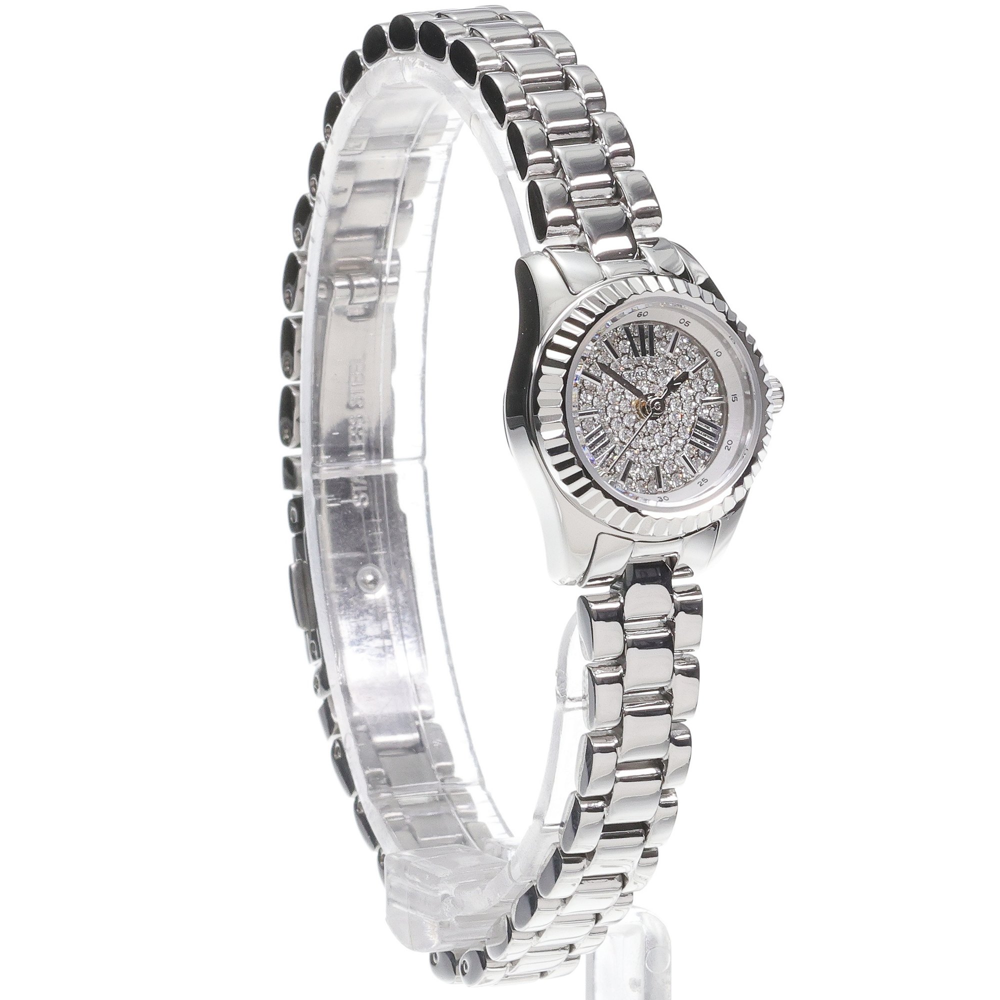 Michael Kors MK4948SET zegarek srebrny biżuteryjny Lexington bransoleta