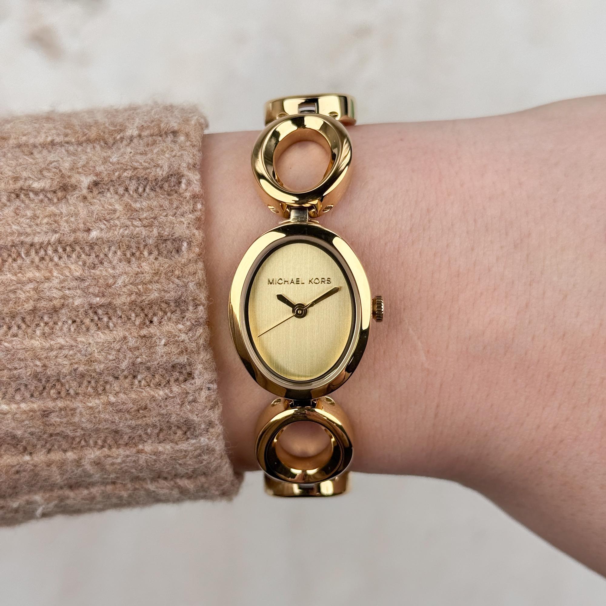 Michael Kors MK4957 zegarek złoty fashion-modowy Damskie bransoleta - miniatura 8