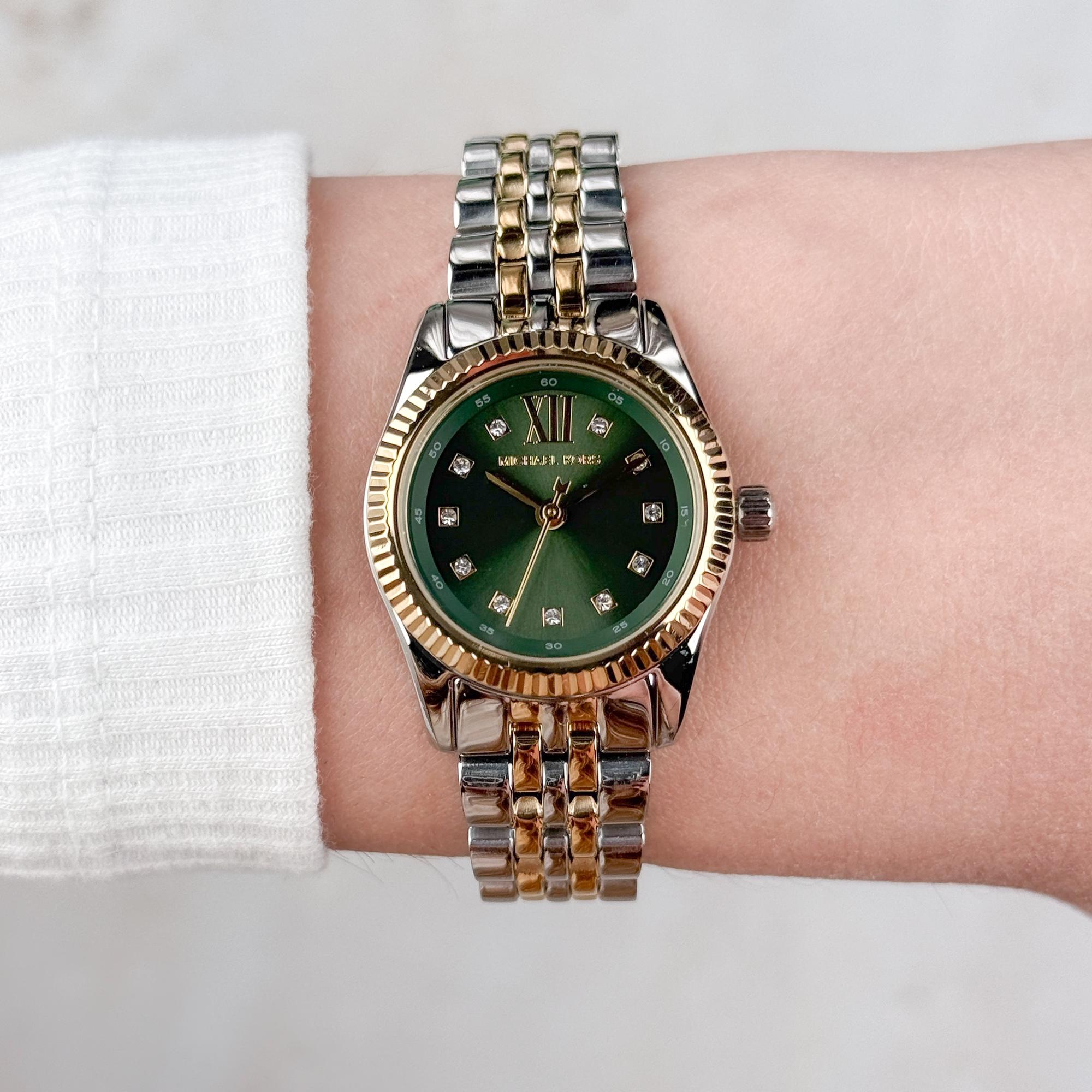 Michael Kors MK4986 zegarek srebrny fashion-modowy Damskie bransoleta