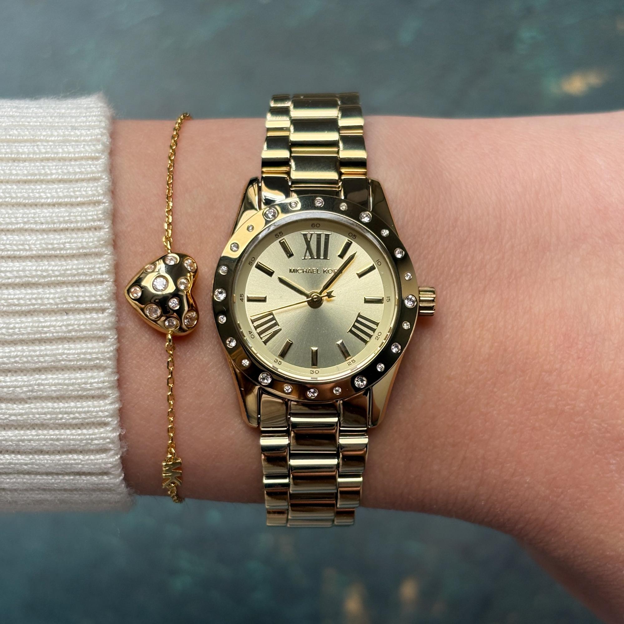 Michael Kors MK4992SET zegarek złoty fashion-modowy Damskie bransoleta - miniatura 7