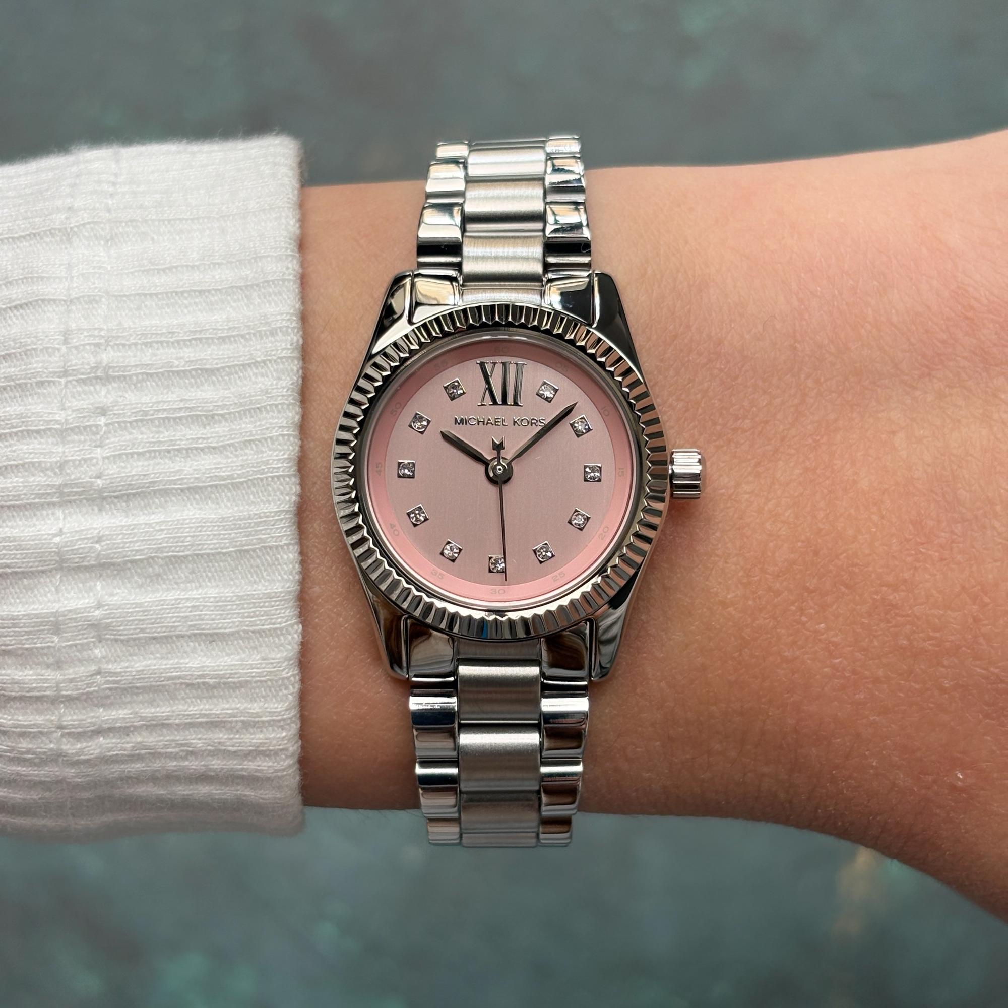 Michael Kors MK4996 zegarek srebrny fashion-modowy Damskie bransoleta - miniatura 7
