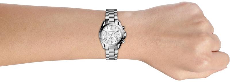 Michael Kors MK6174 MINI BRADSHAW Damskie klasyczny zegarek srebrny