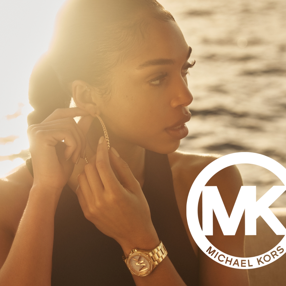 Michael Kors MK7229 zegarek złoty fashion-modowy Damskie bransoleta