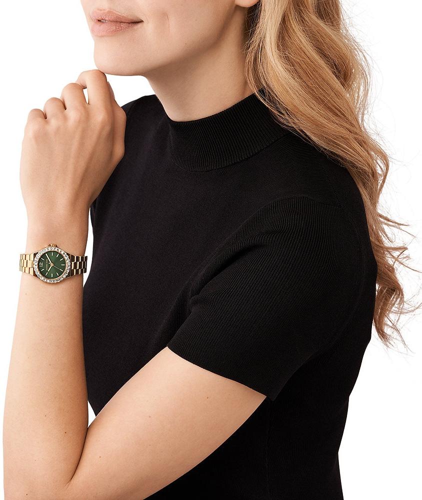 Michael Kors MK7395 Damskie LENNOX Gold Stainless Steel 30mm zegarek damski klasyczny mineralne - miniatura 8