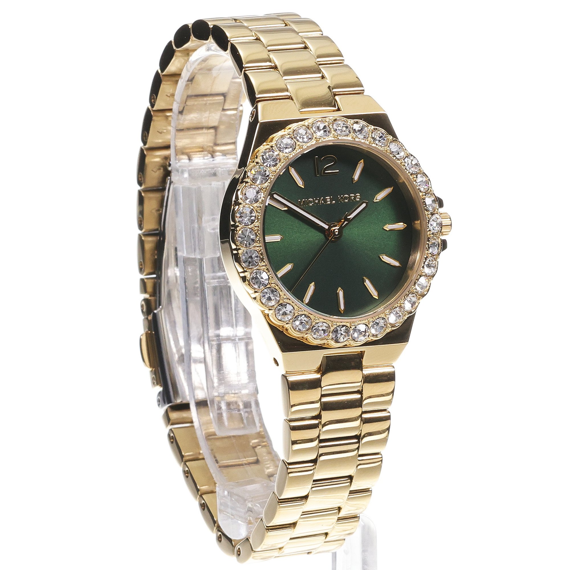 Michael Kors MK7395 LENNOX Gold Stainless Steel 30mm zegarek klasyczny Damskie - miniatura 3