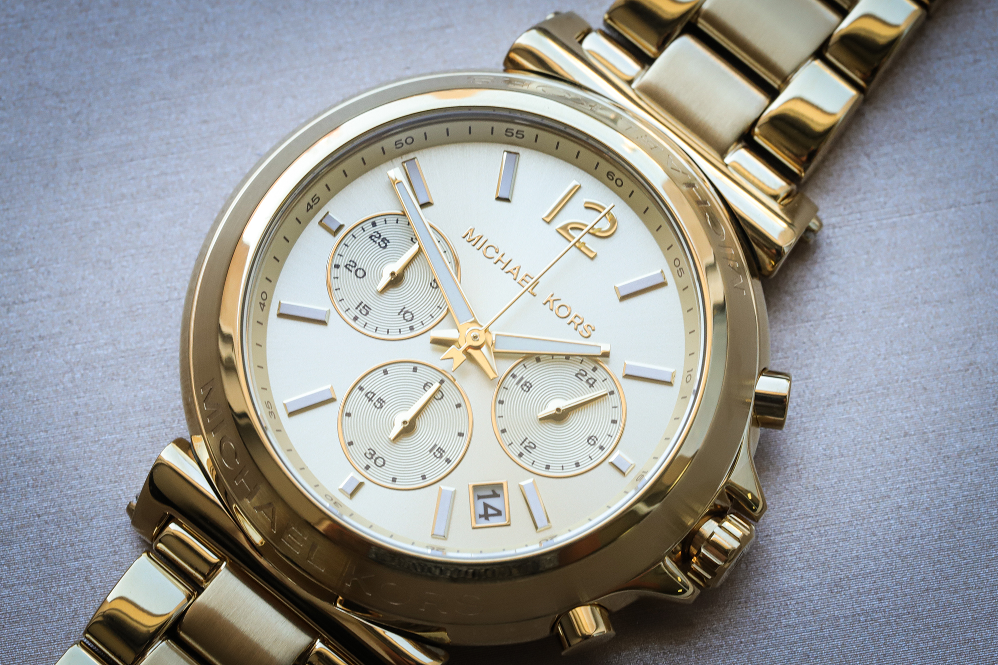 Michael Kors MK7493 MAREN Gold Stainless Steel 40mm zegarek fashion-modowy Damskie - miniatura 5