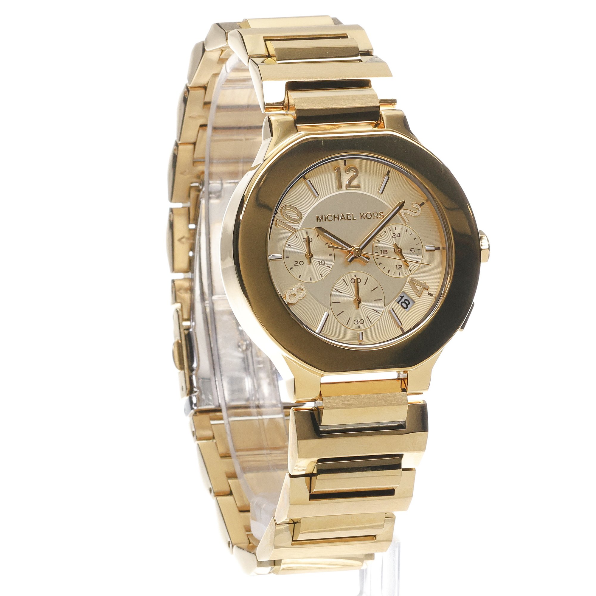Michael Kors MK7520 Damskie Gramercy Gold Stainless Steel 44mm zegarek damski klasyczny mineralne