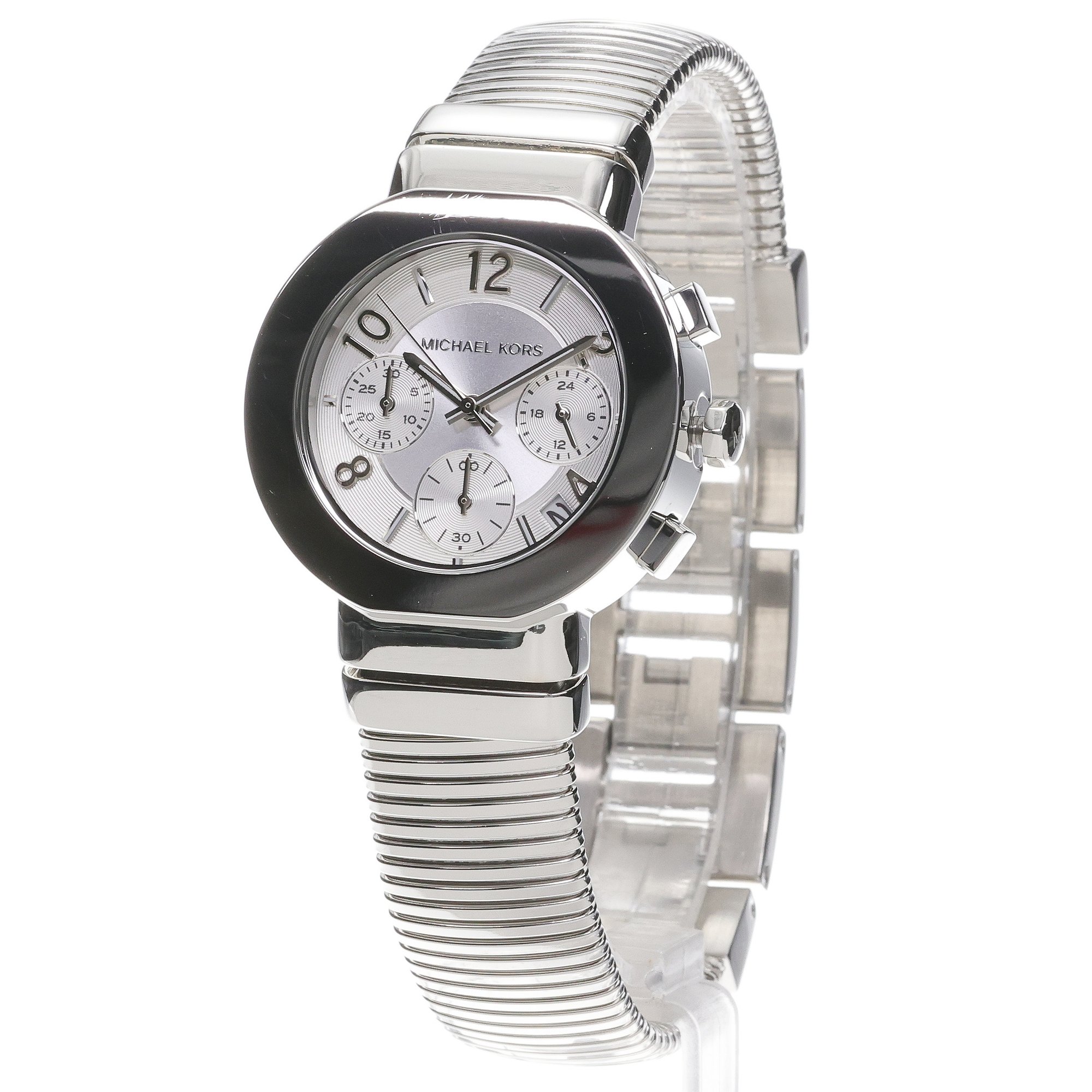 Michael Kors MK7526 Gramercy Chronograph Damskie klasyczny zegarek srebrny - miniatura 2