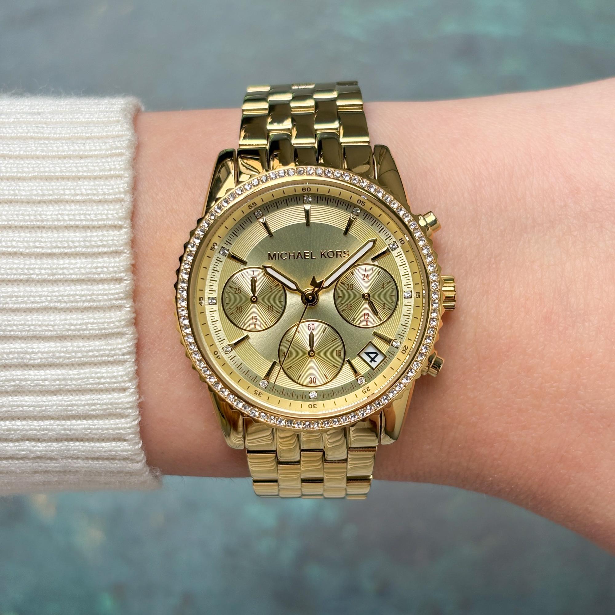 Michael Kors MK7530 zegarek damski fashion-modowy Mini Ritz bransoleta