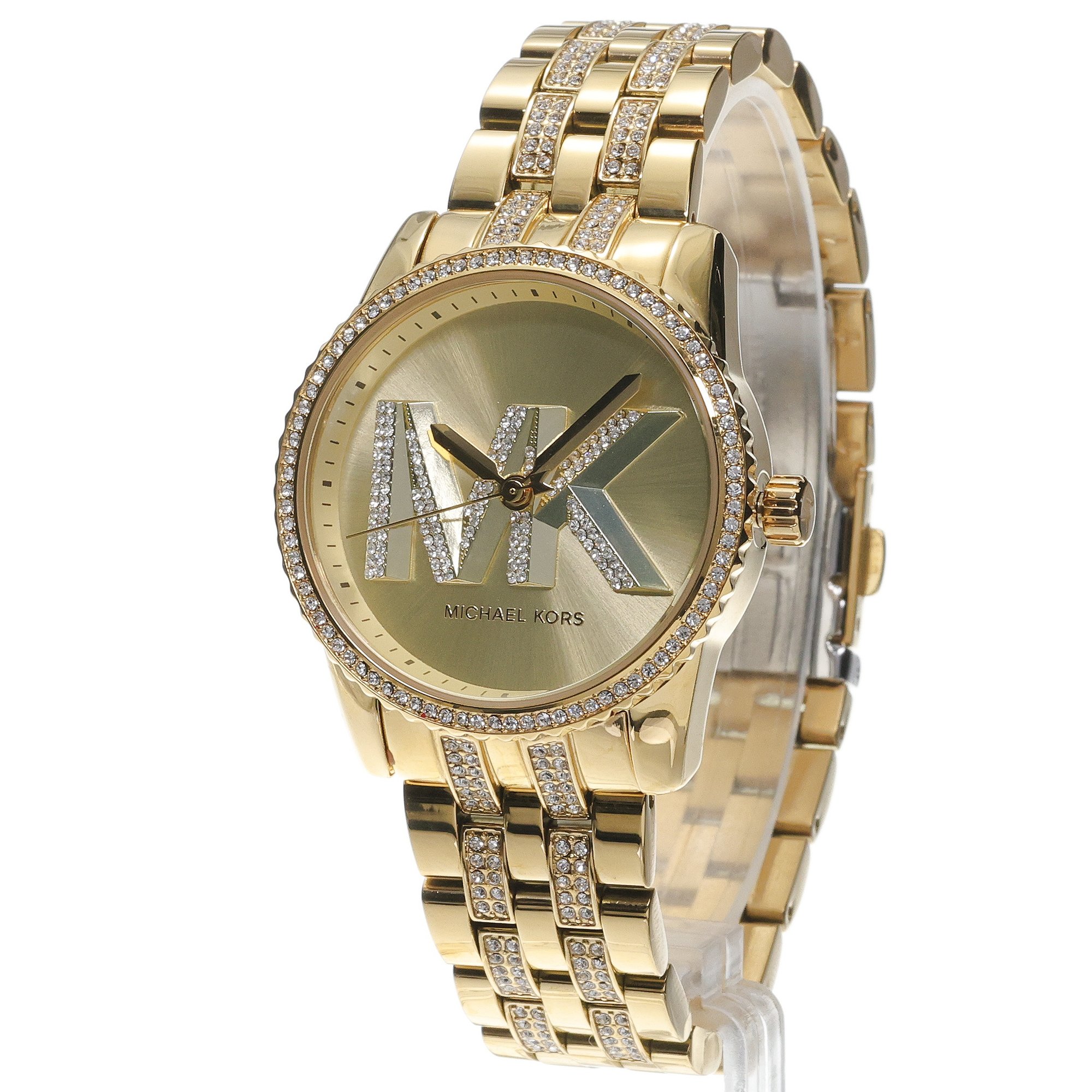 Michael Kors MK7540 Ritz Gold Stainless Steel 34mm Michael Kors fashion-modowy zegarek złoty - miniatura 2